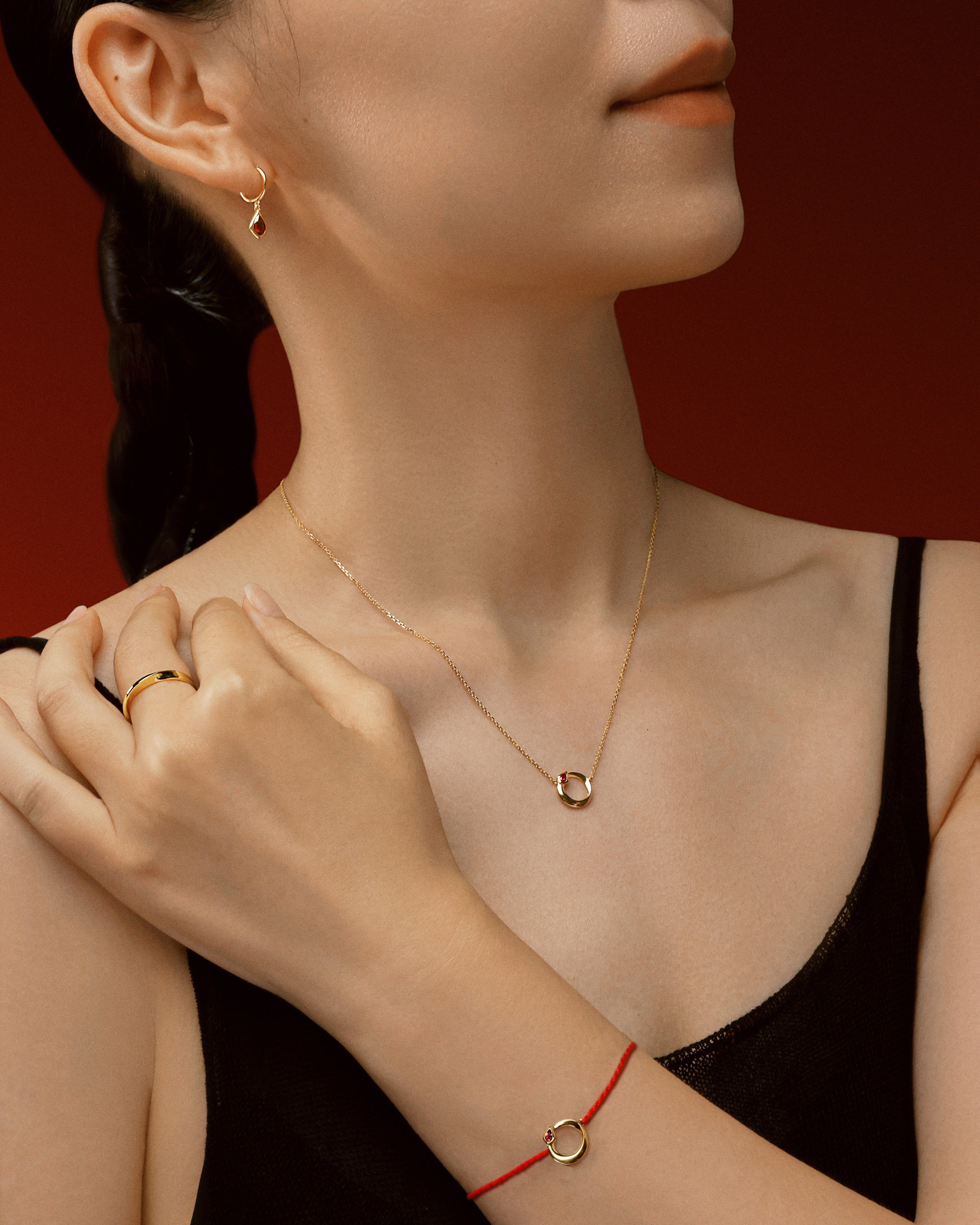 12 Chinese Zodiac - Year of the Snake Cord Bracelet - 18K Solid Gold - YIN Fine Jewelry - Chinese Modern Gold Jewelry
