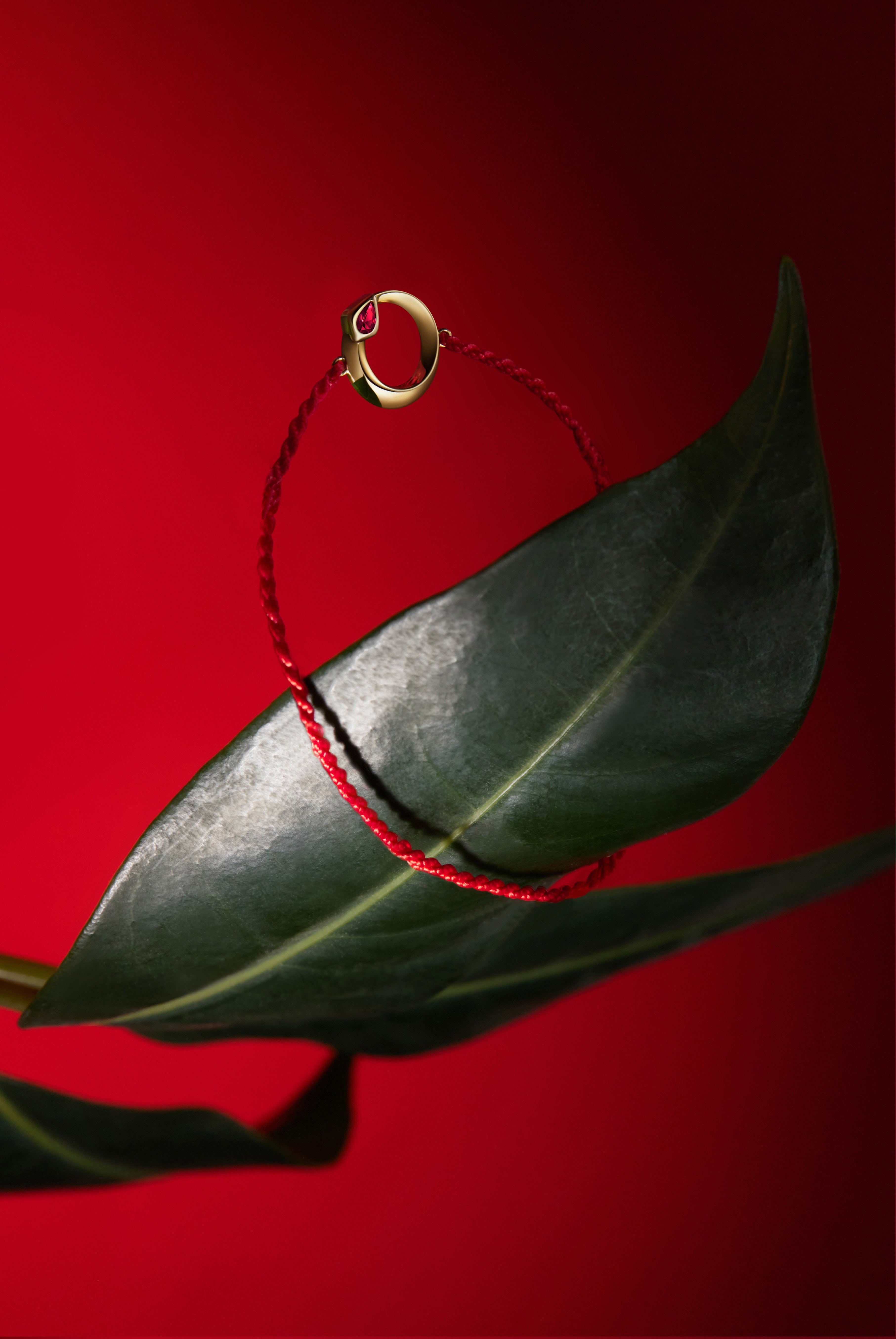 12 Chinese Zodiac - Year of the Snake Cord Bracelet - 18K Solid Gold - YIN Fine Jewelry - Chinese Modern Gold Jewelry