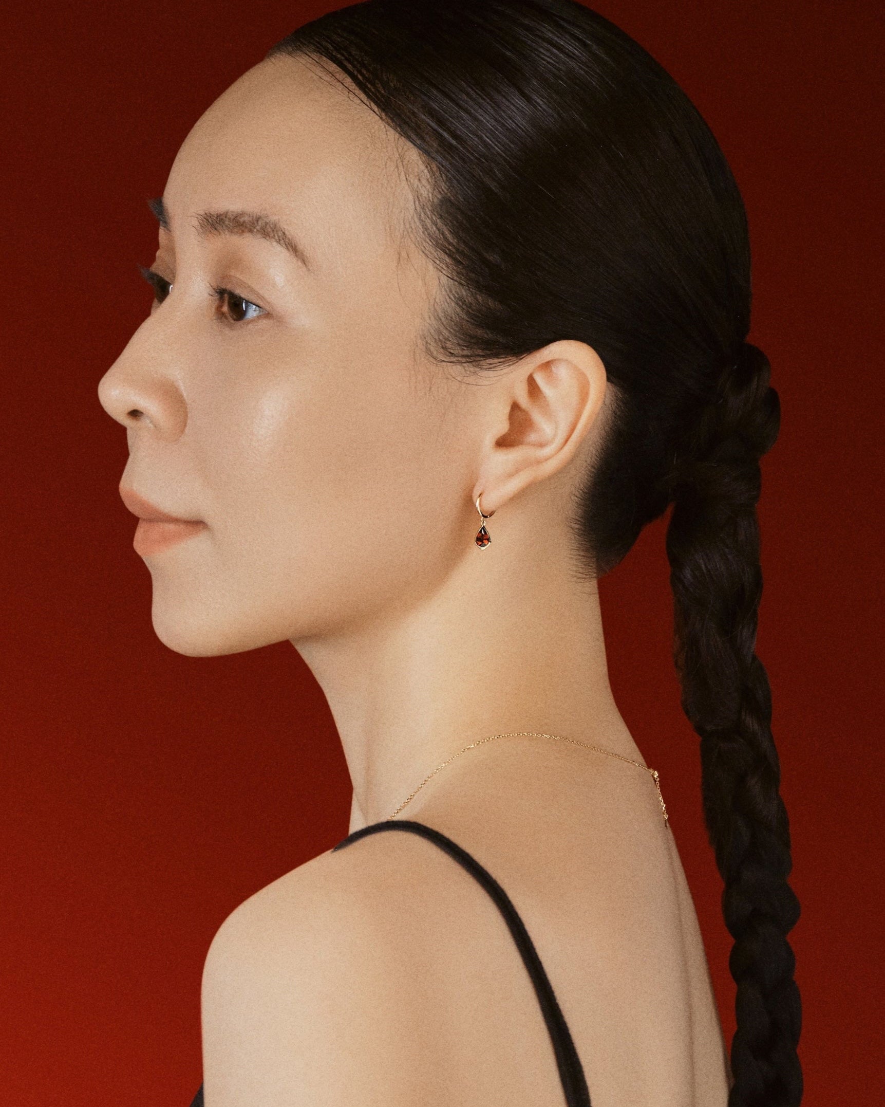 12 Chinese Zodiac - Year of the Snake Drop Earrings - 18K Solid Gold - YIN Fine Jewelry - Chinese Modern Gold Jewelry