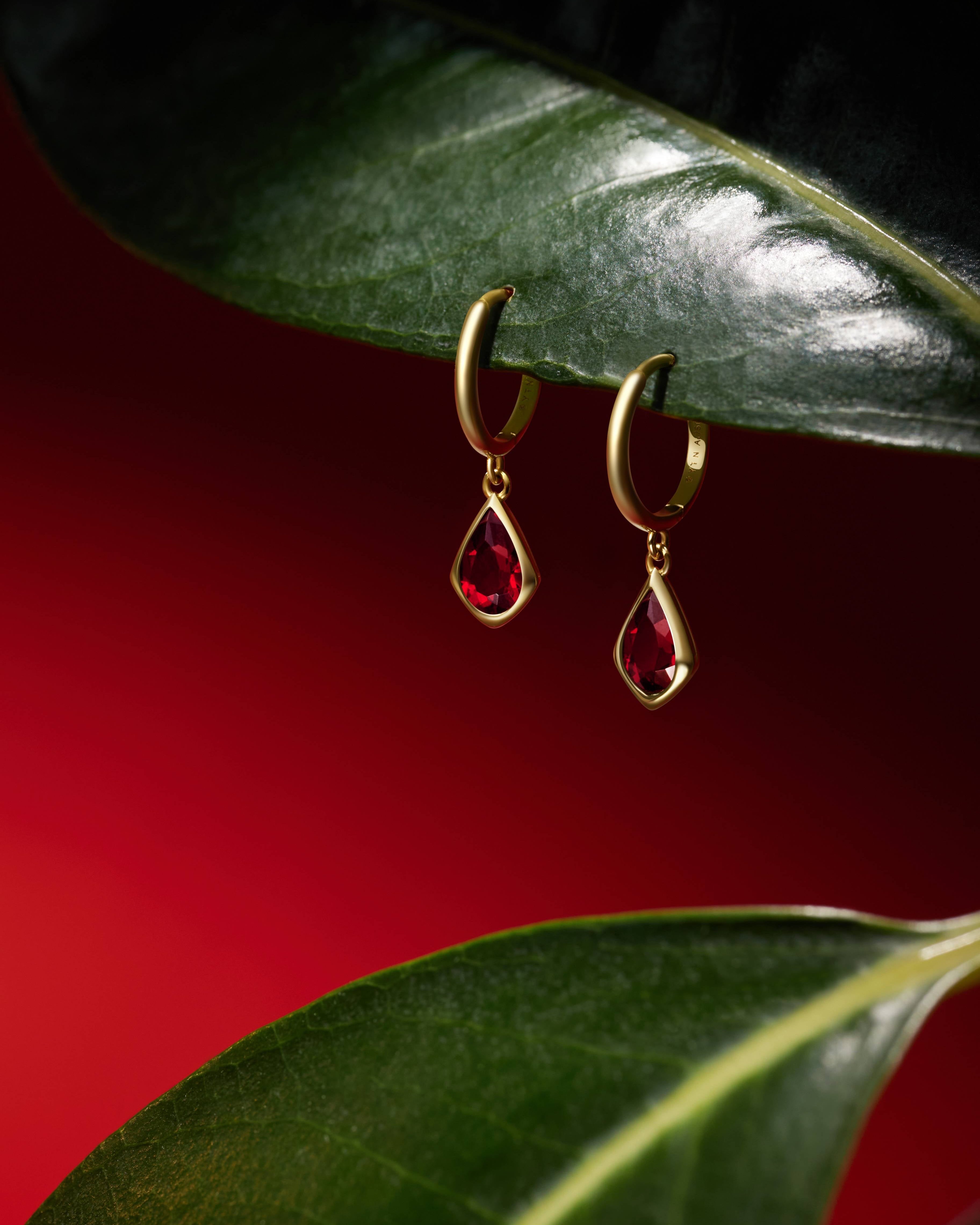 12 Chinese Zodiac - Year of the Snake Drop Earrings - 18K Solid Gold - YIN Fine Jewelry - Chinese Modern Gold Jewelry