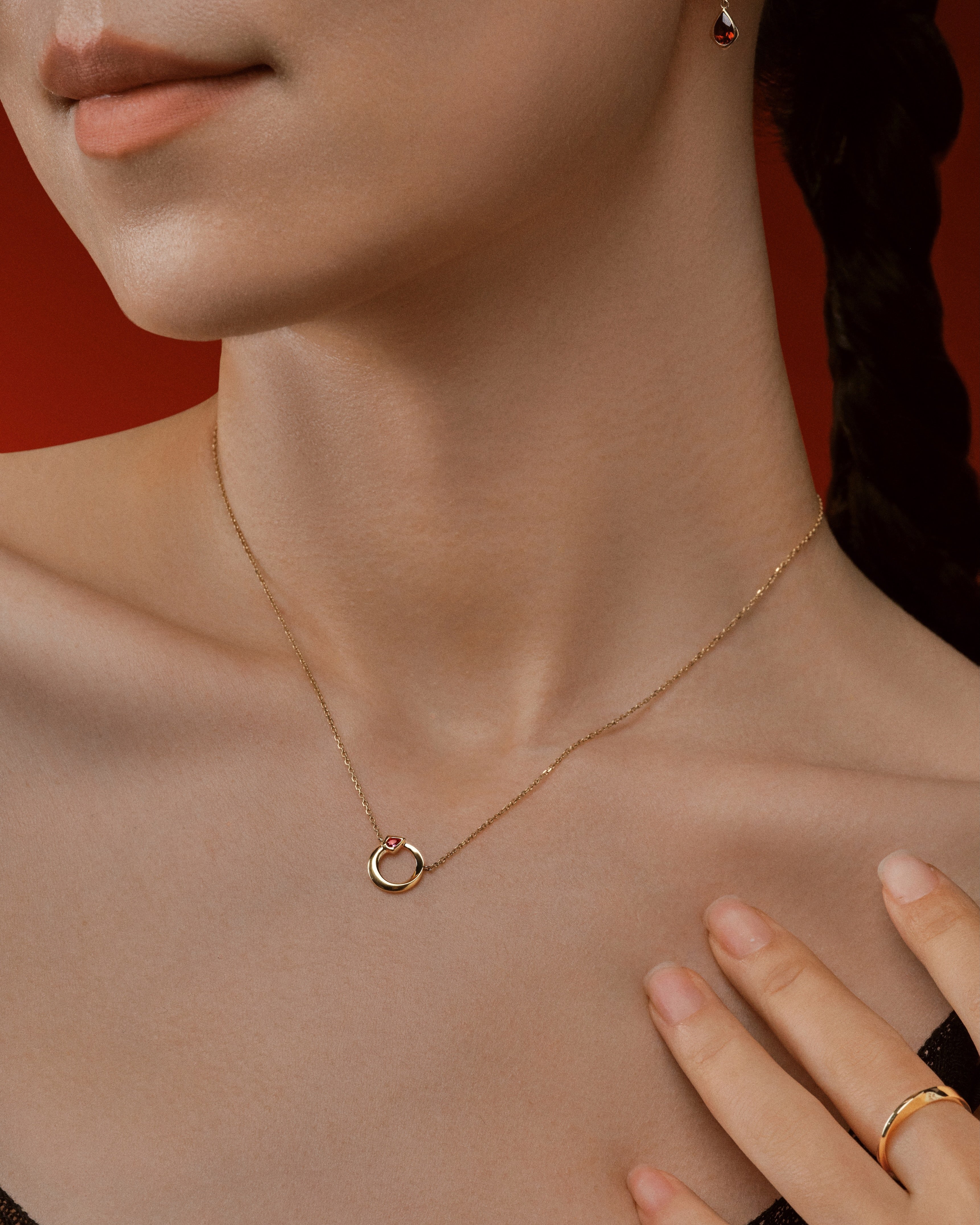 12 Chinese Zodiac - Year of the Snake Necklace - 18K Solid Gold - YIN Fine Jewelry - Chinese Modern Gold Jewelry