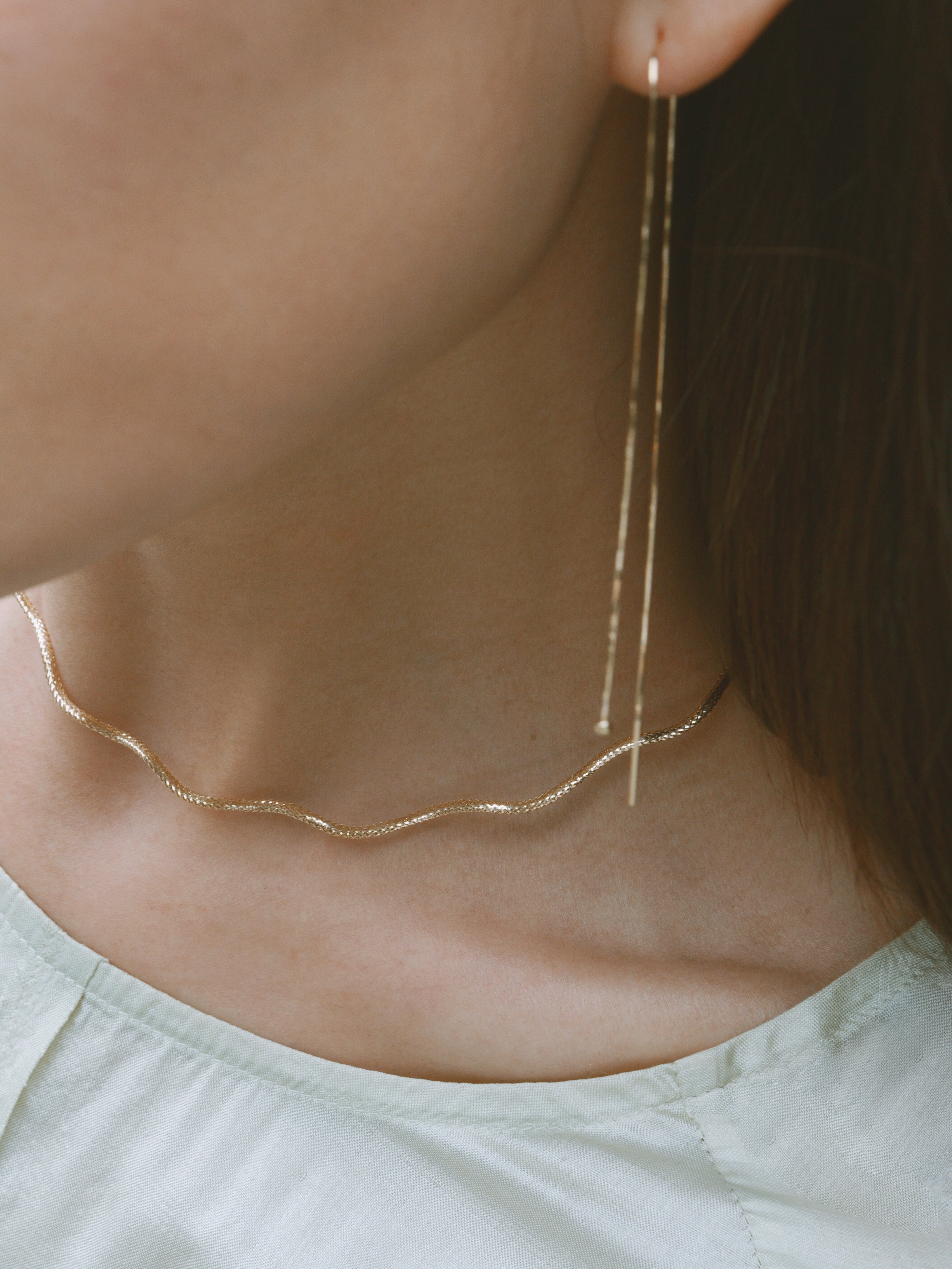 The Essentials Floral Braided Necklace