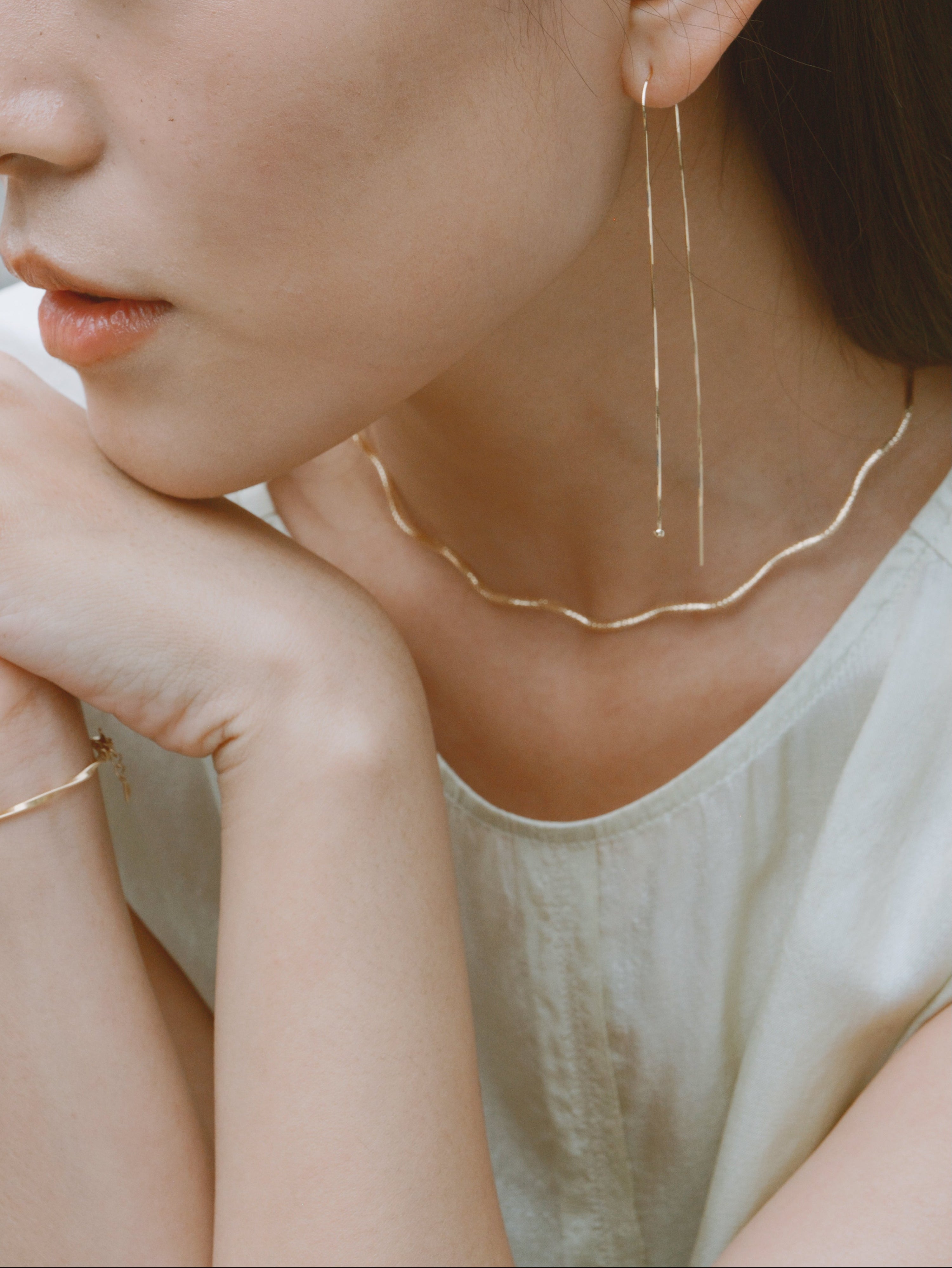 The Essentials Floral Braided Necklace
