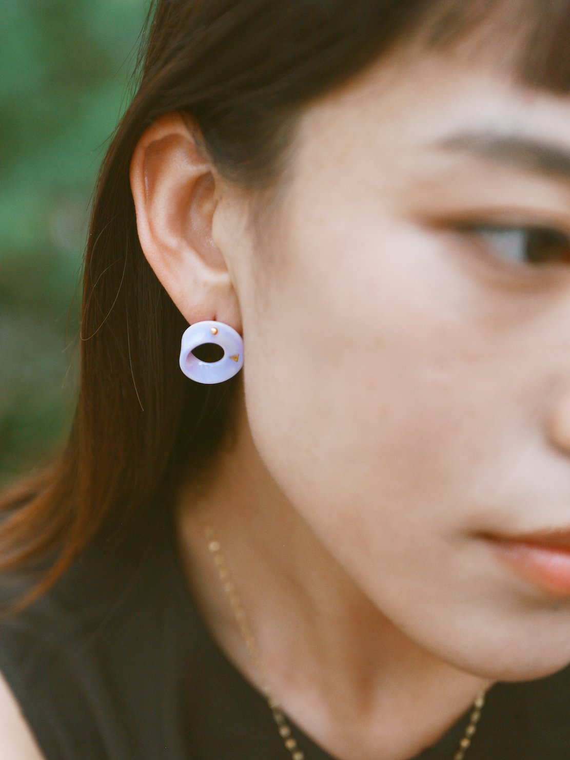 The Möbius High-Tech Ceramic Earrings - Lavender