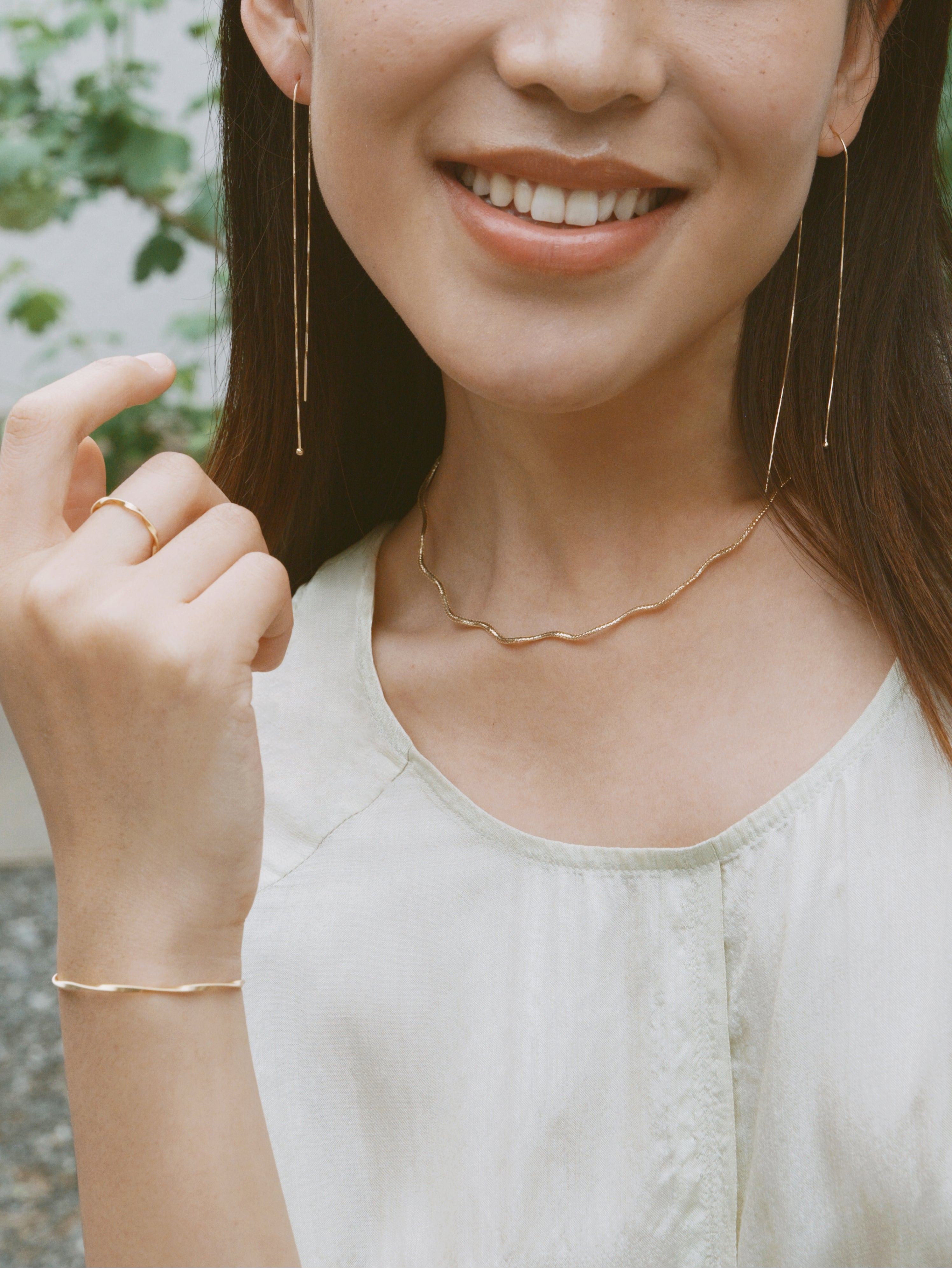 The Essentials Floral Braided Necklace