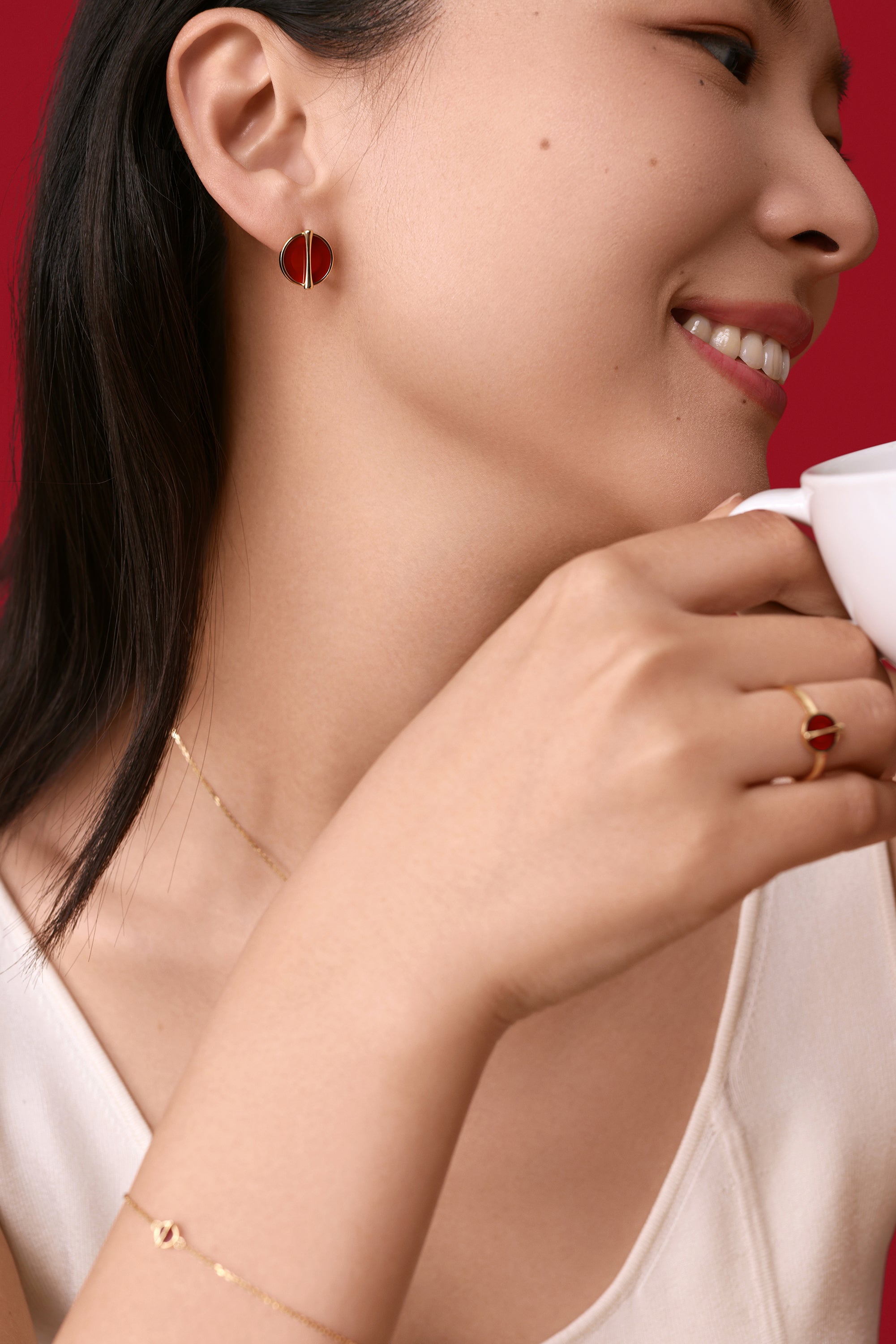 The Golden Ratio Ring - Carnelian