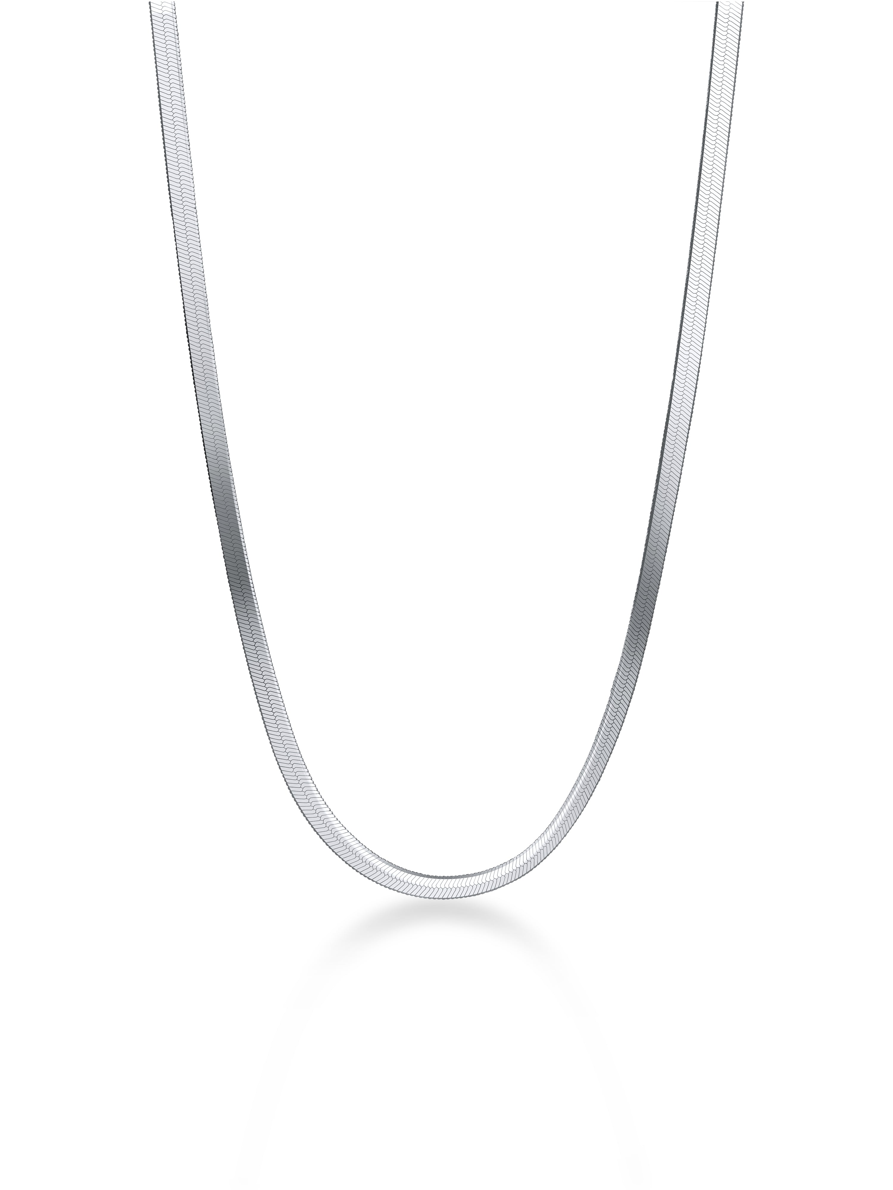 The Essentials Herringbone Necklace - Sterling Silver