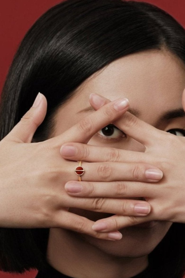 The Golden Ratio Ring - Carnelian