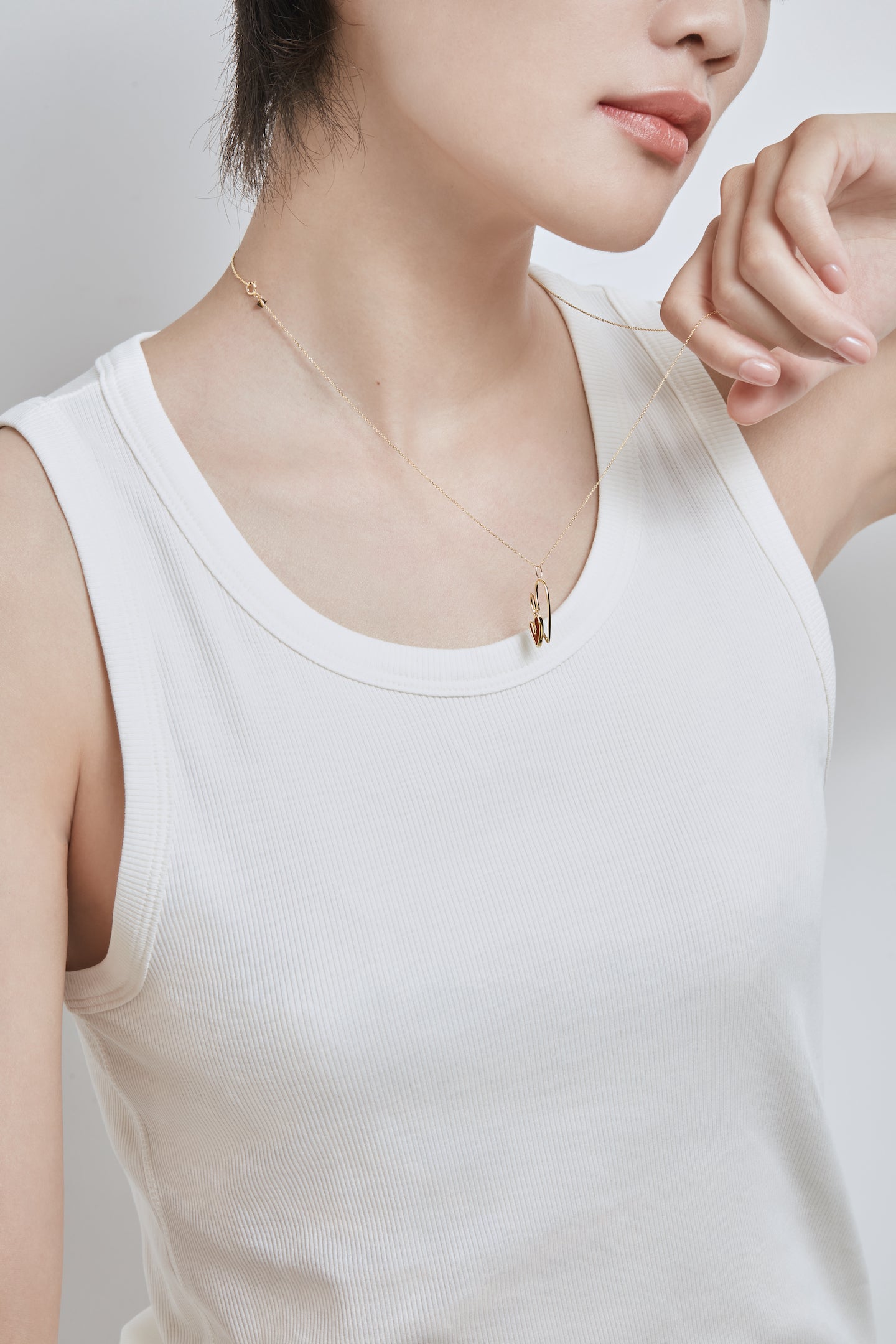 The Joy Carnelian Double Heart Pendant Necklace