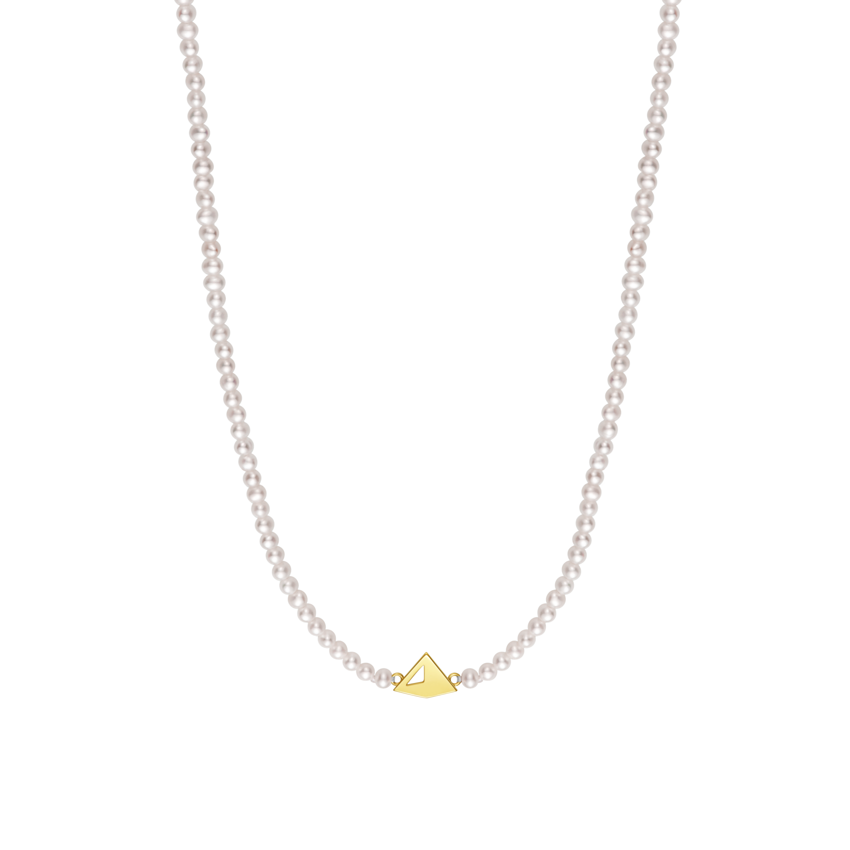 Beaded Pearl Chocker - 18K Solid Gold - YIN Fine Jewelry - Chinese Modern Gold Jewelry