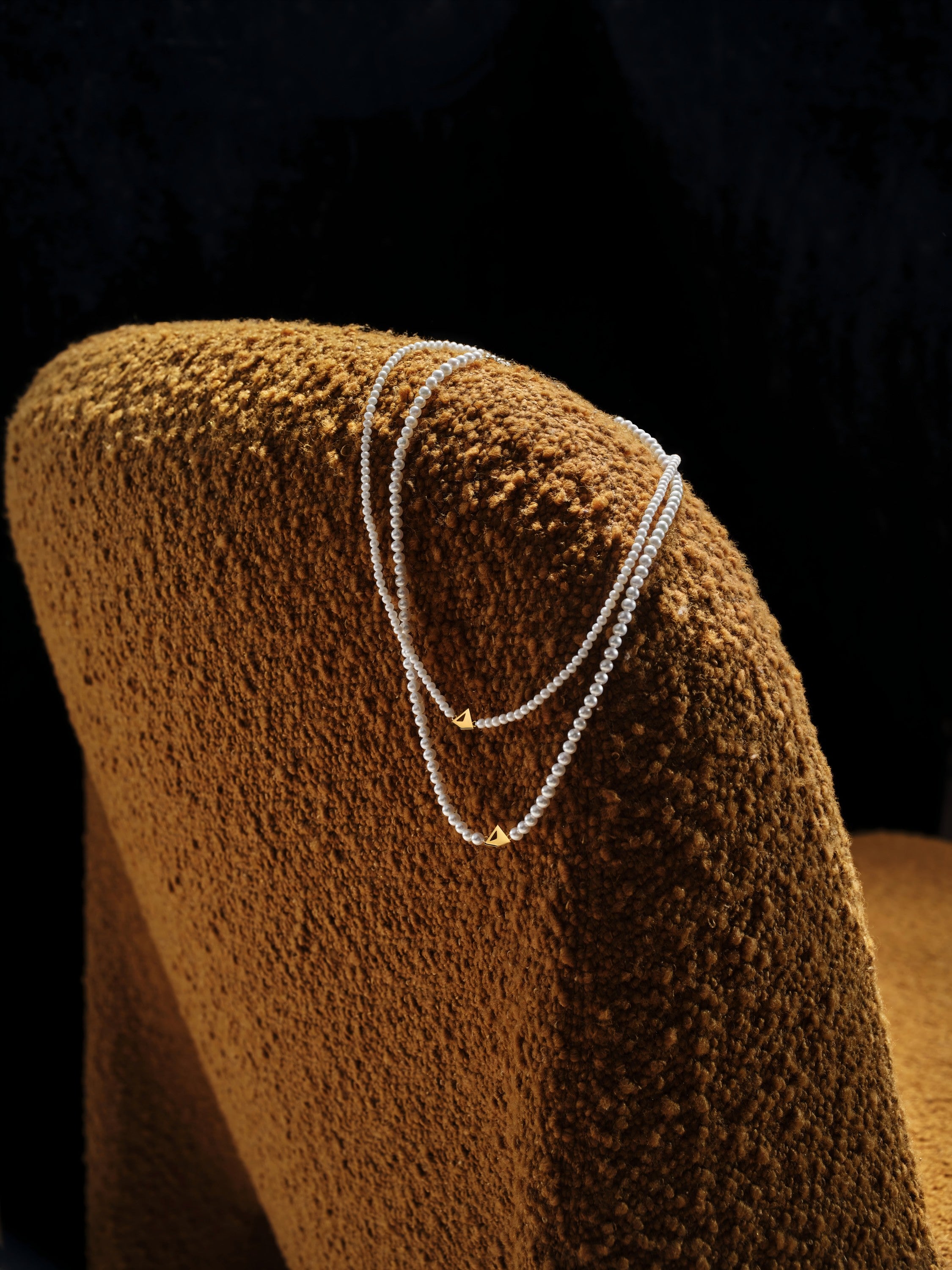 Beaded Pearl Chocker - 18K Solid Gold - YIN Fine Jewelry - Chinese Modern Gold Jewelry