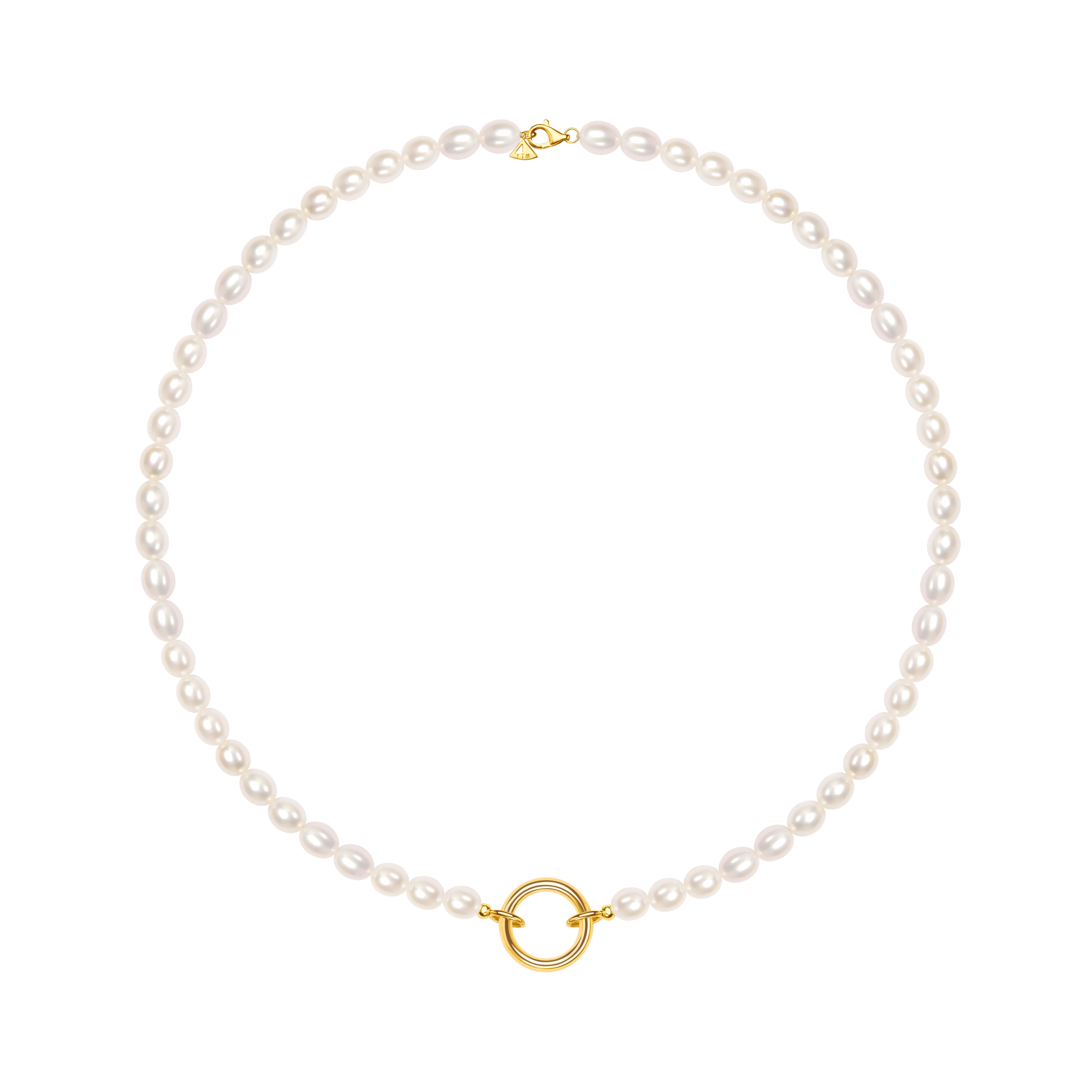 Beaded Pearl Necklace - 18K Solid Gold - YIN Fine Jewelry - Chinese Modern Gold Jewelry