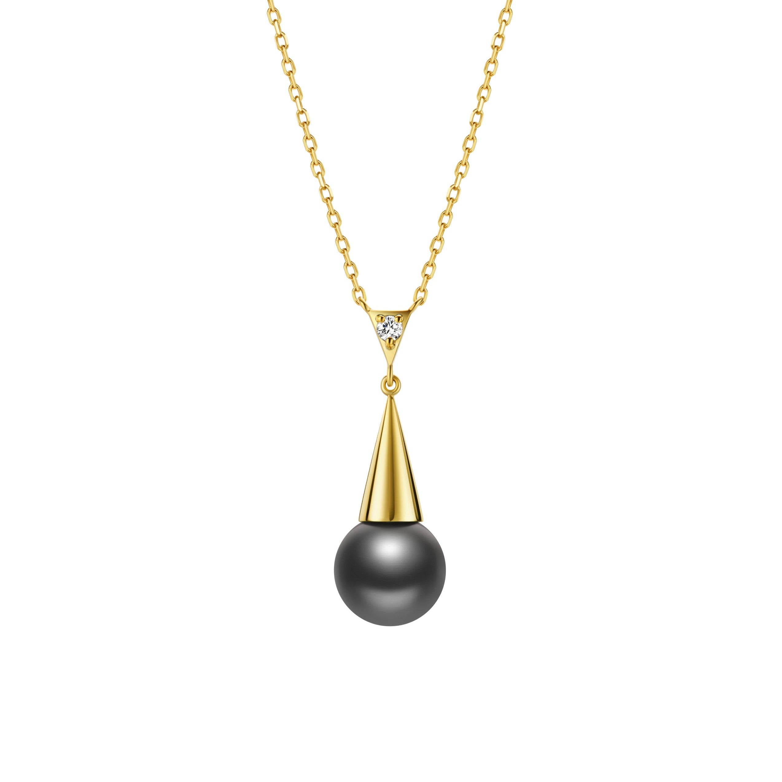 Black Tahitian Pearl Gelato Necklace