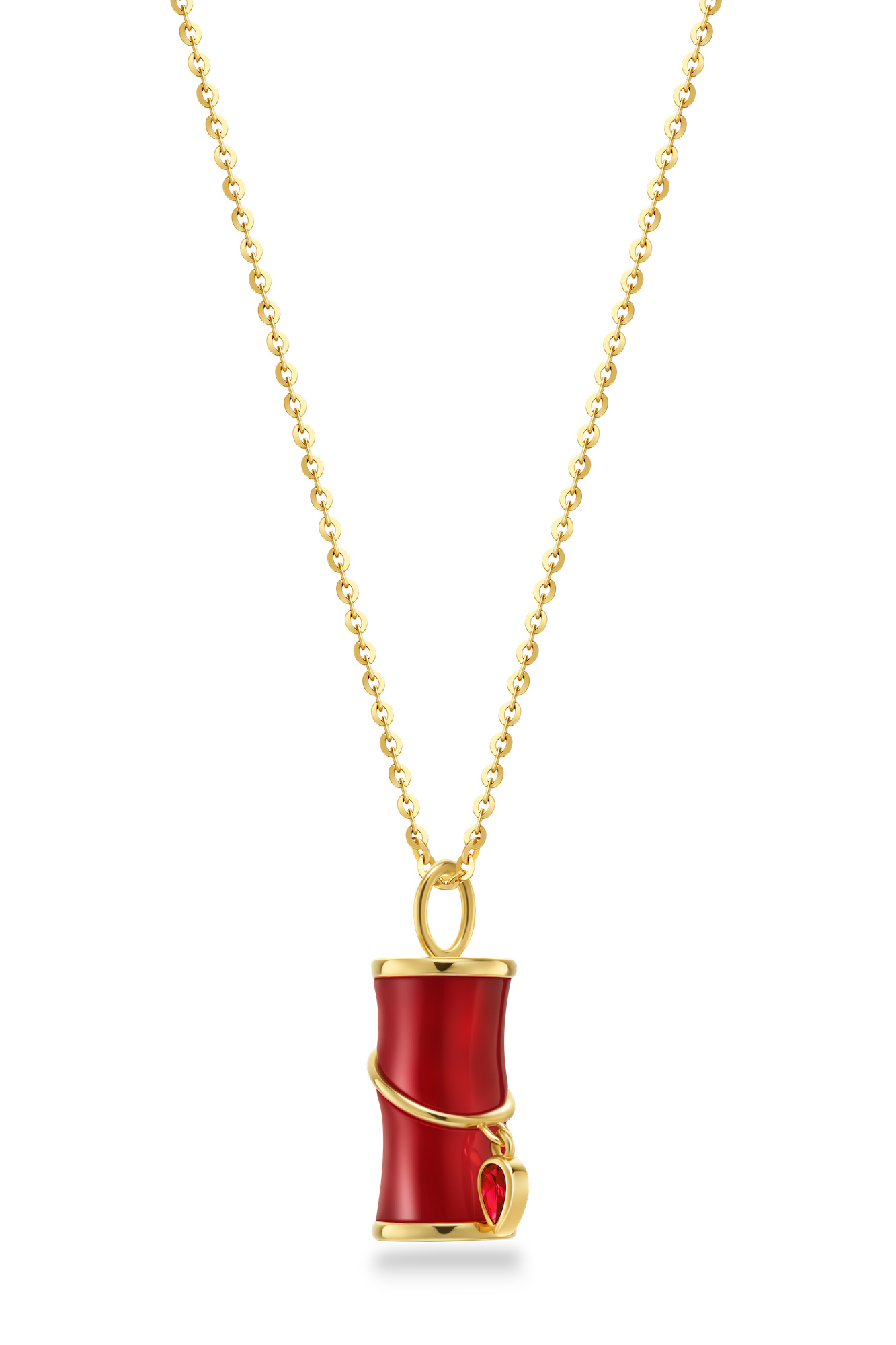 Firecracker Carnelian Pendant Necklace