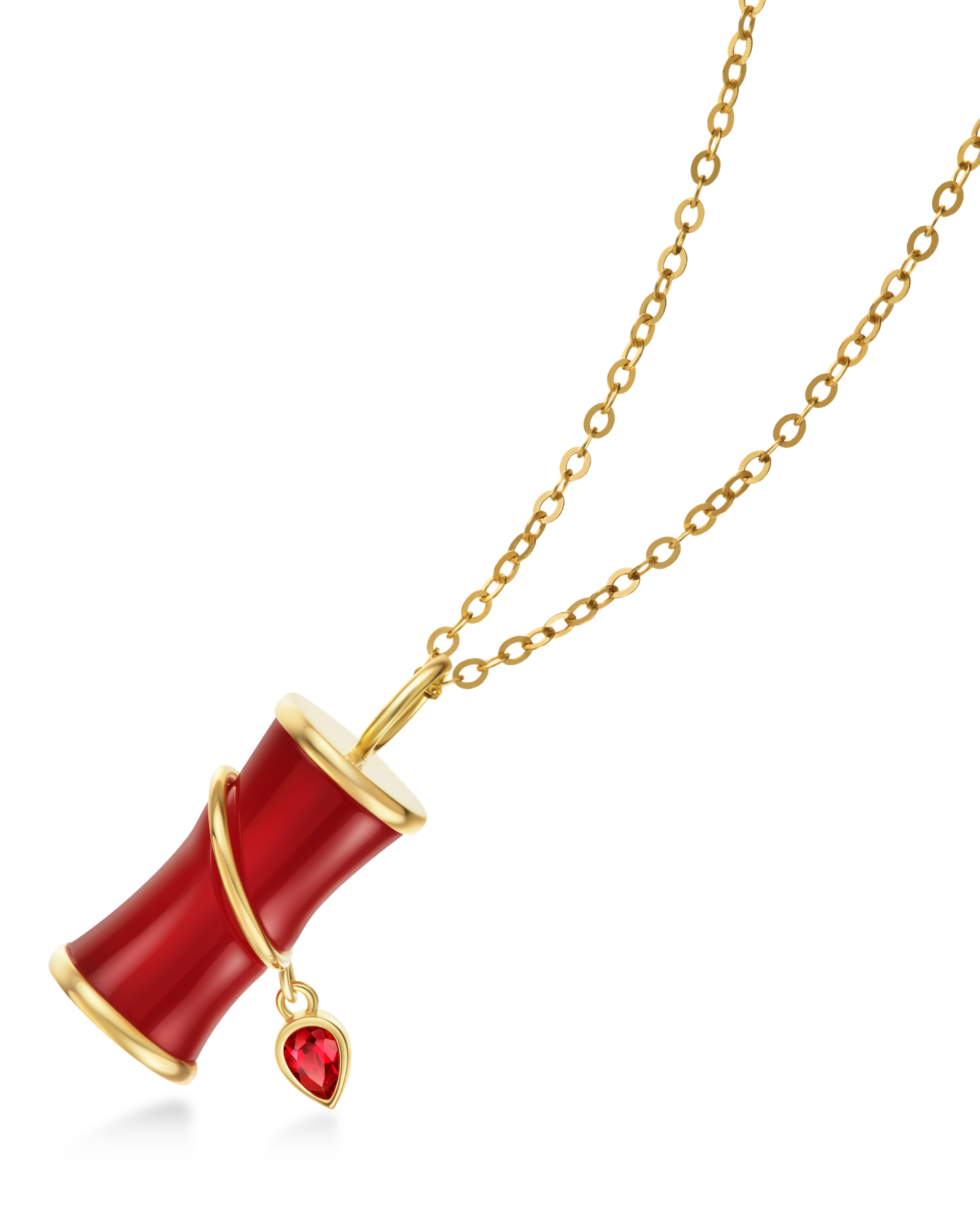 Firecracker Carnelian Pendant Necklace