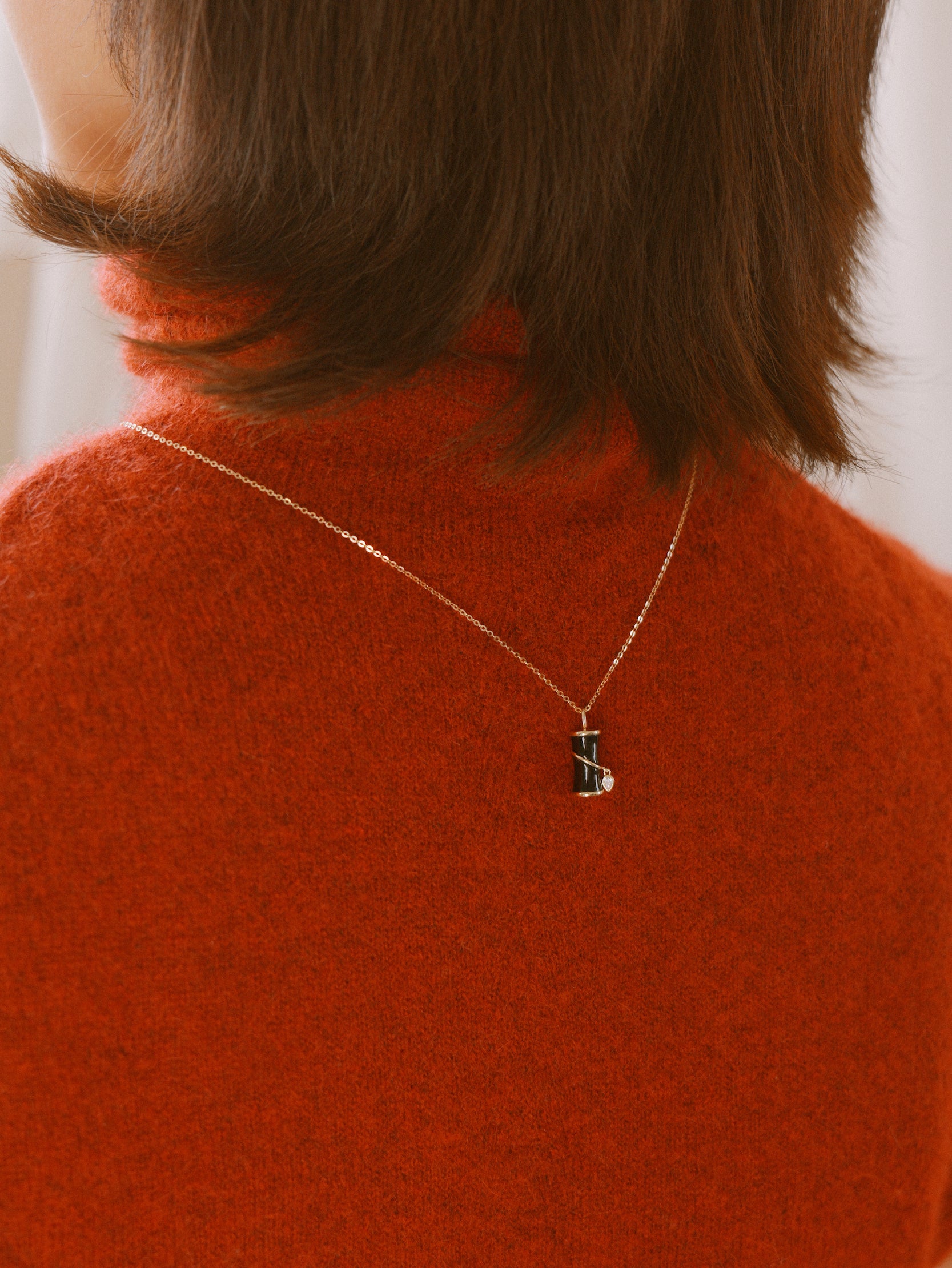 The Revival Firecracker Onyx Pendant Necklace