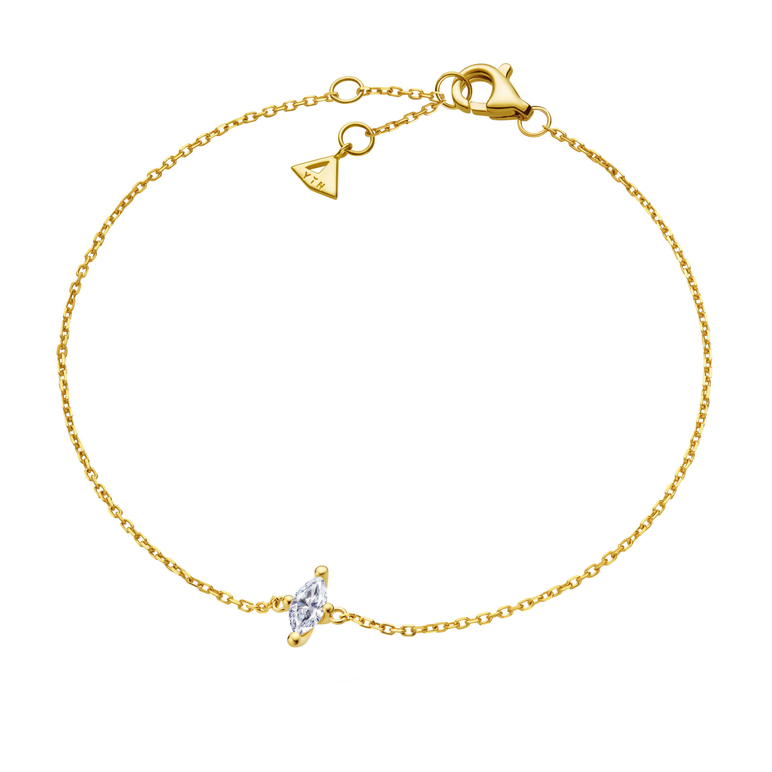 ReSingle®️ Lab Grown Diamond Bracelet - 18K Solid Gold - YIN Fine Jewelry - Chinese Modern Gold Jewelry