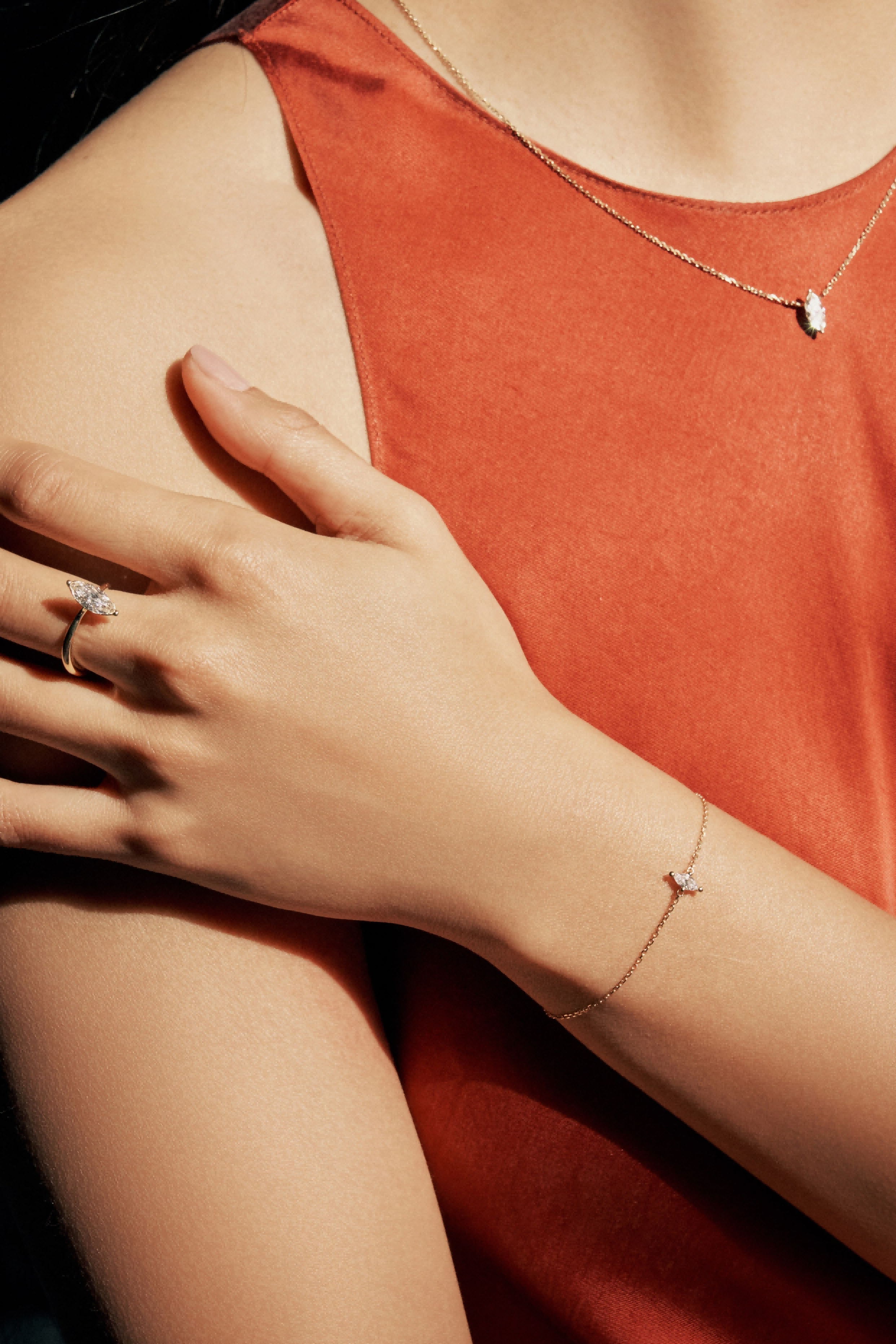 ReSingle®️ Lab Grown Diamond Bracelet - 18K Solid Gold - YIN Fine Jewelry - Chinese Modern Gold Jewelry