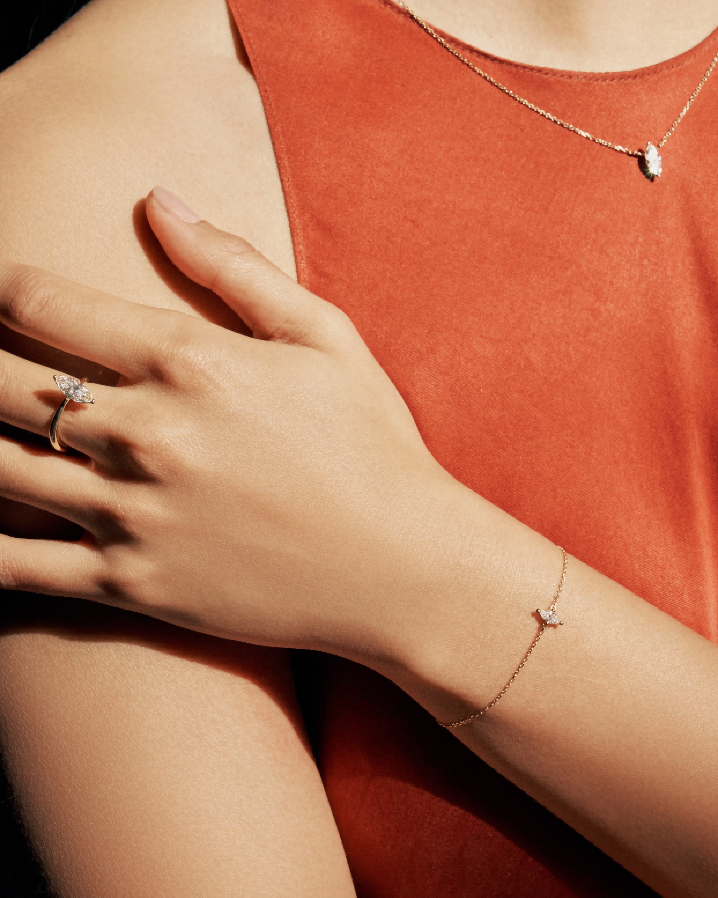 ReSingle®️ Lab Grown Diamond Bracelet - 18K Solid Gold - YIN Fine Jewelry - Chinese Modern Gold Jewelry