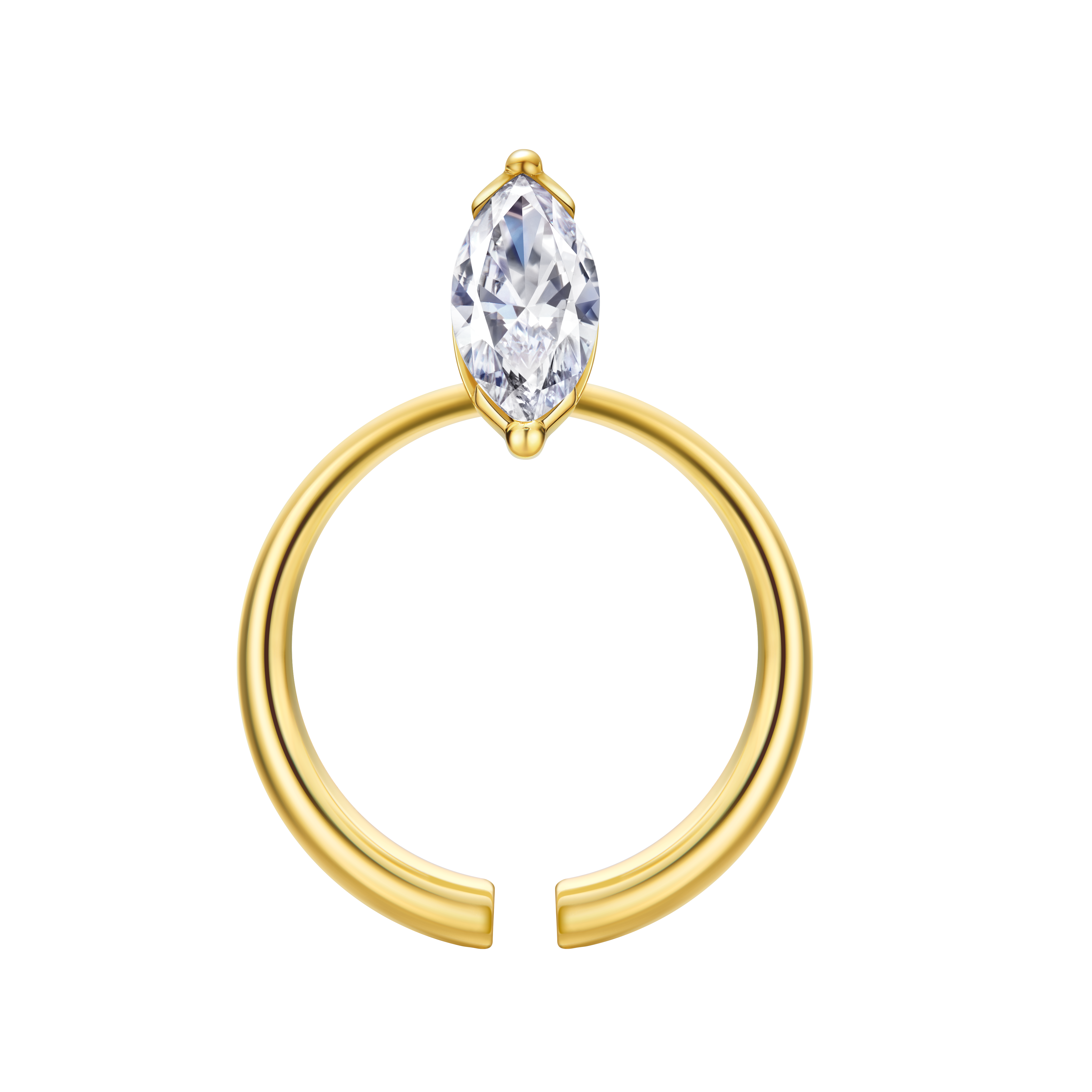 ReSingle®️ Lab Grown Diamond Ring - 18K Solid Gold - YIN Fine Jewelry - Chinese Modern Gold Jewelry