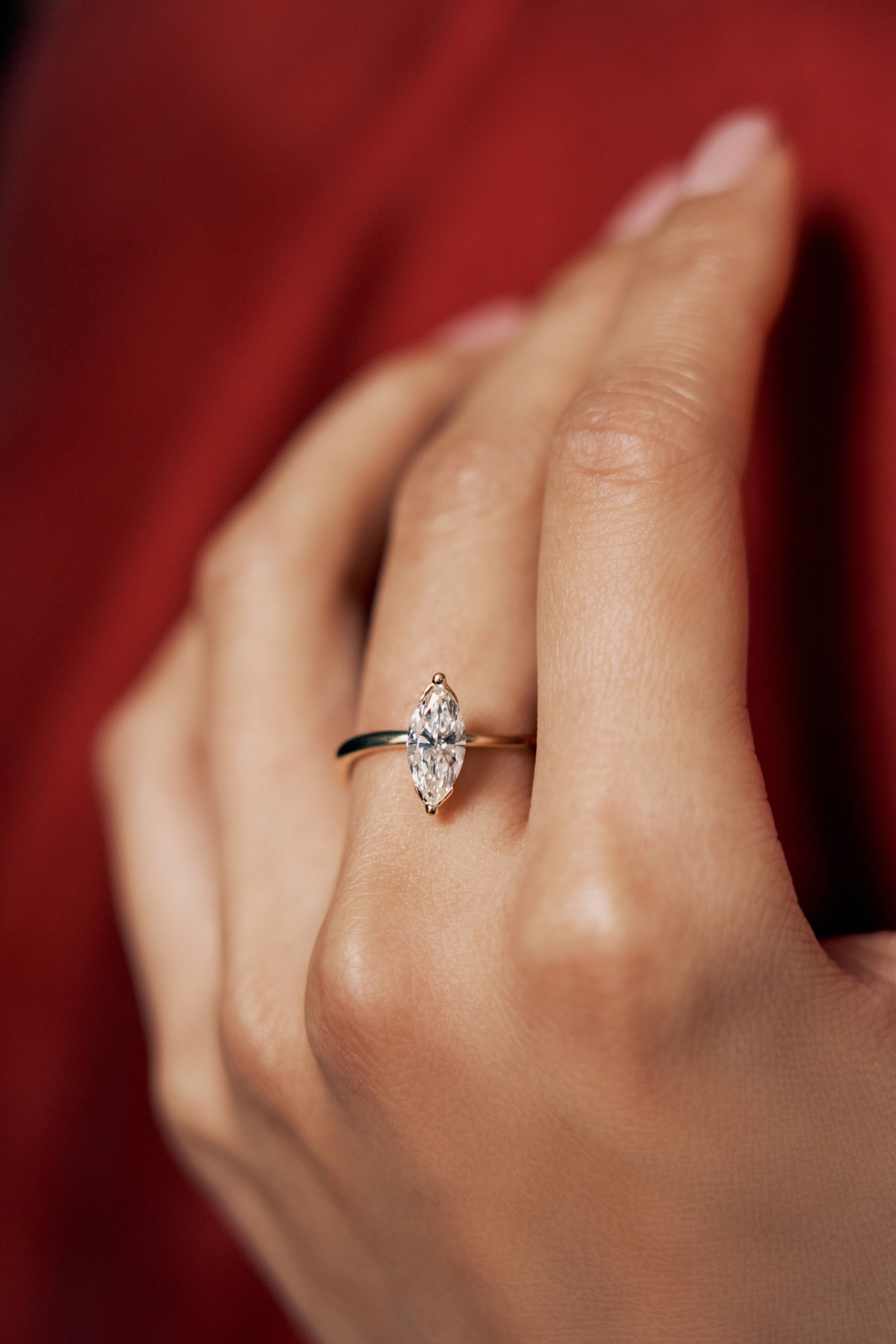 ReSingle®️ Lab Grown Diamond Ring - 18K Solid Gold - YIN Fine Jewelry - Chinese Modern Gold Jewelry