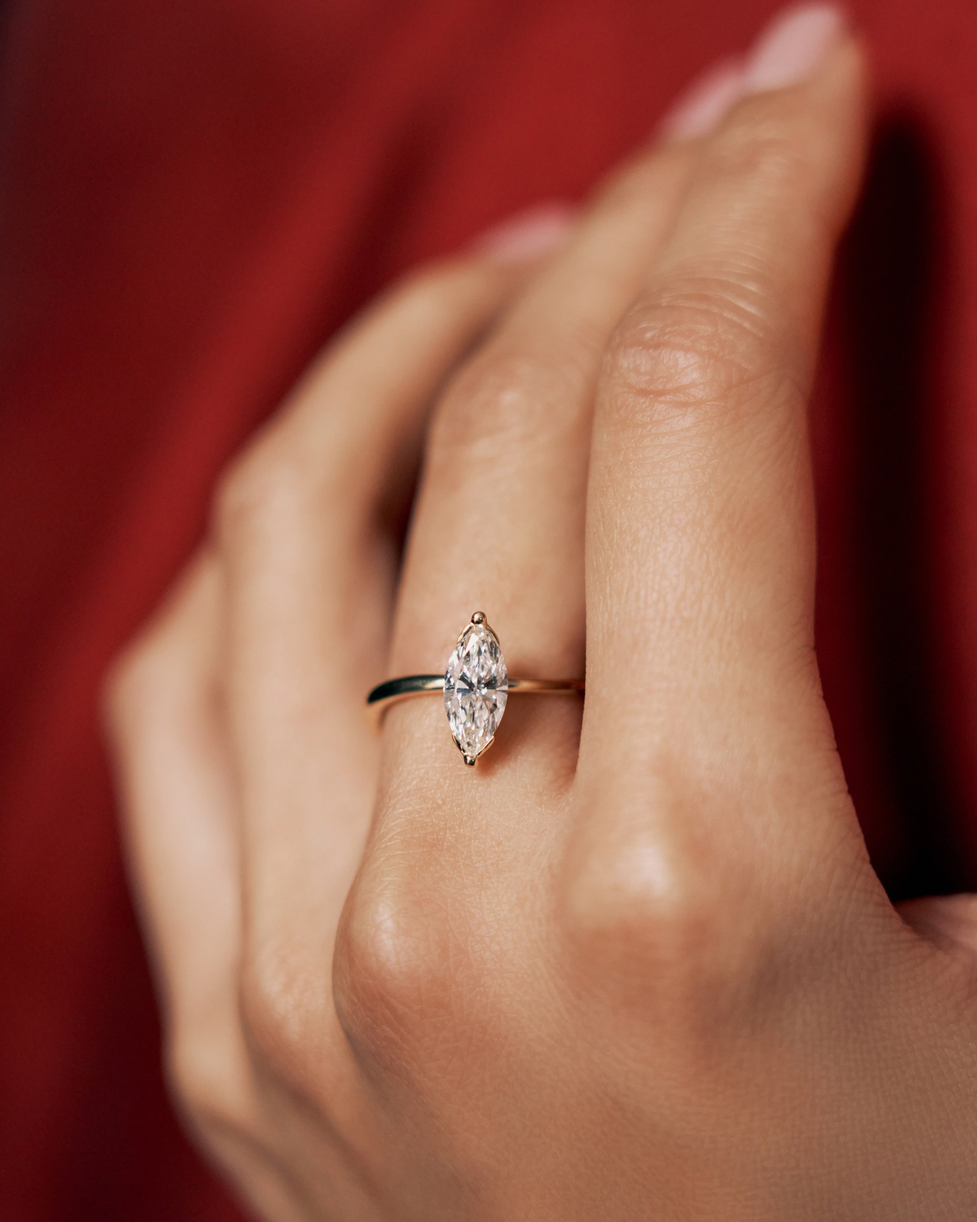 ReSingle®️ Lab Grown Diamond Ring - 18K Solid Gold - YIN Fine Jewelry - Chinese Modern Gold Jewelry
