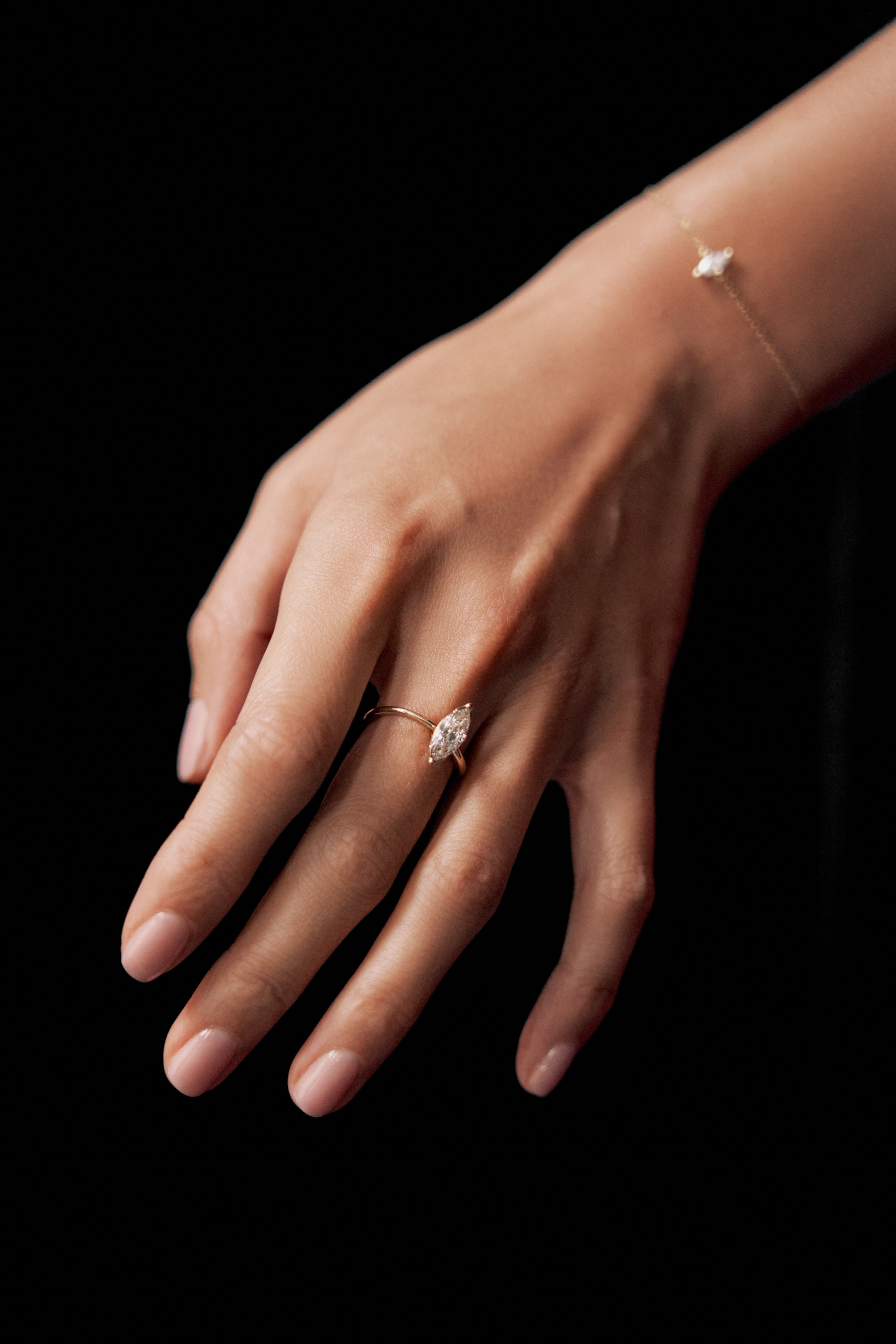 ReSingle®️ Lab Grown Diamond Ring - 18K Solid Gold - YIN Fine Jewelry - Chinese Modern Gold Jewelry