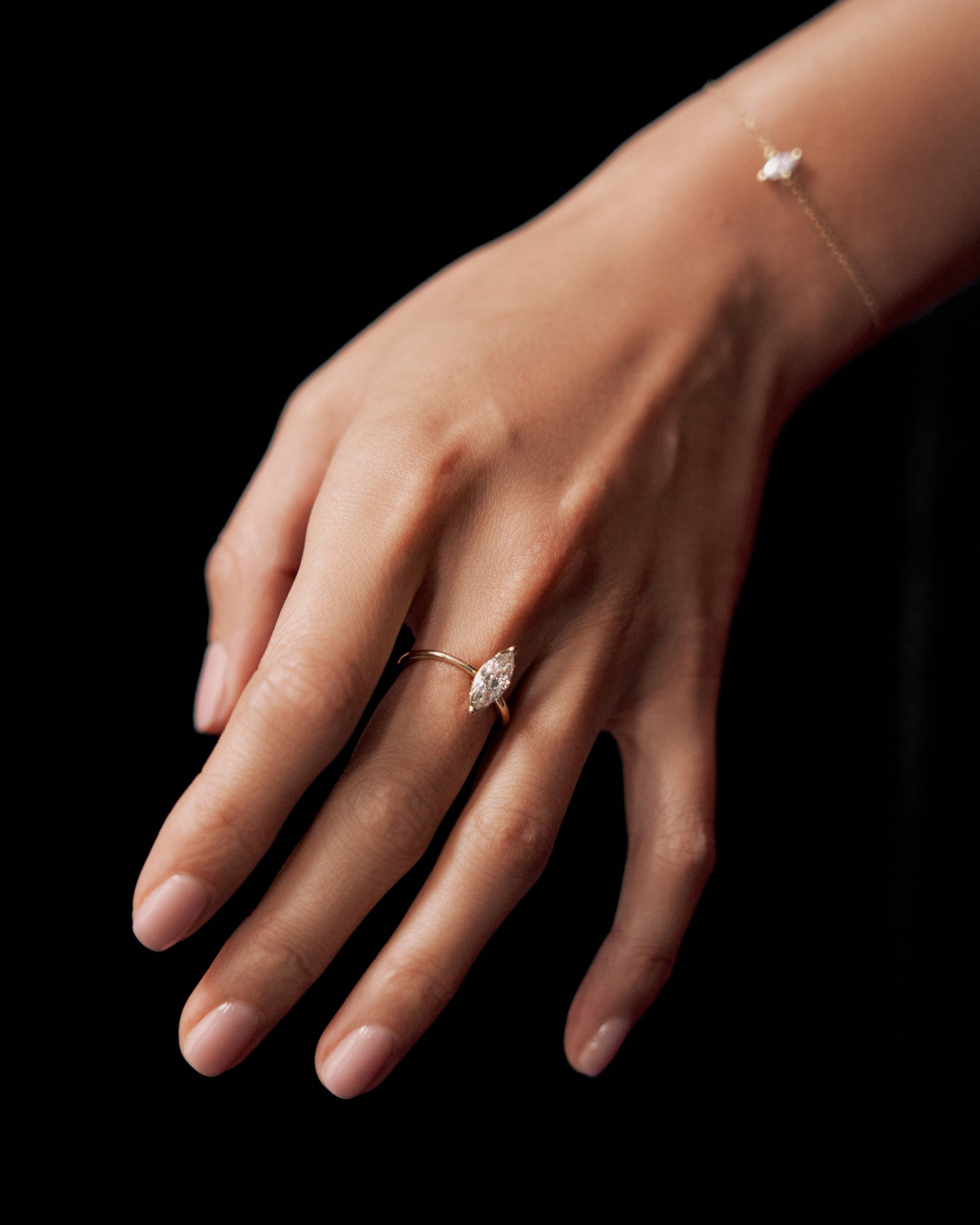 ReSingle®️ Lab Grown Diamond Ring - 18K Solid Gold - YIN Fine Jewelry - Chinese Modern Gold Jewelry
