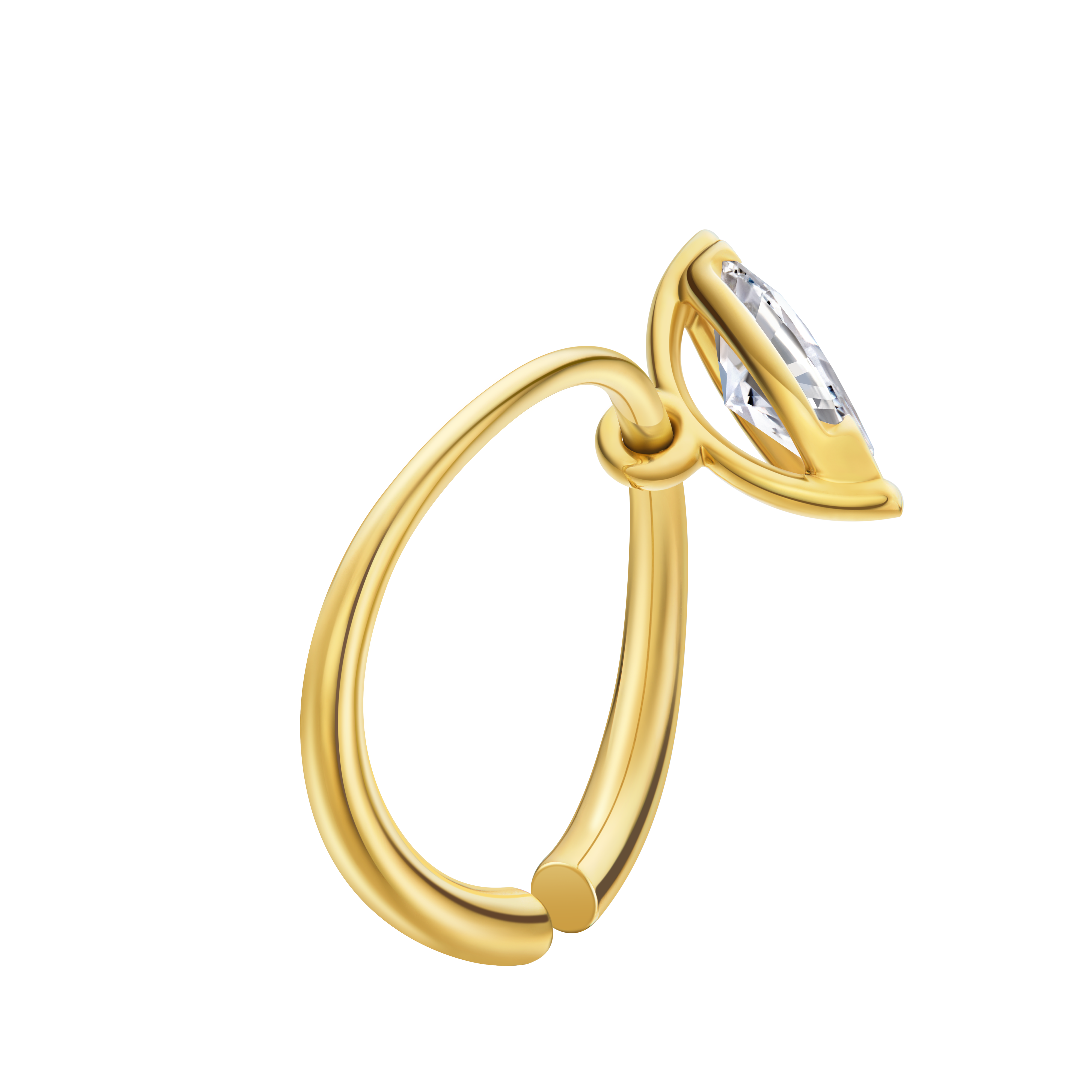 ReSingle®️ Lab Grown Diamond Ring - 18K Solid Gold - YIN Fine Jewelry - Chinese Modern Gold Jewelry