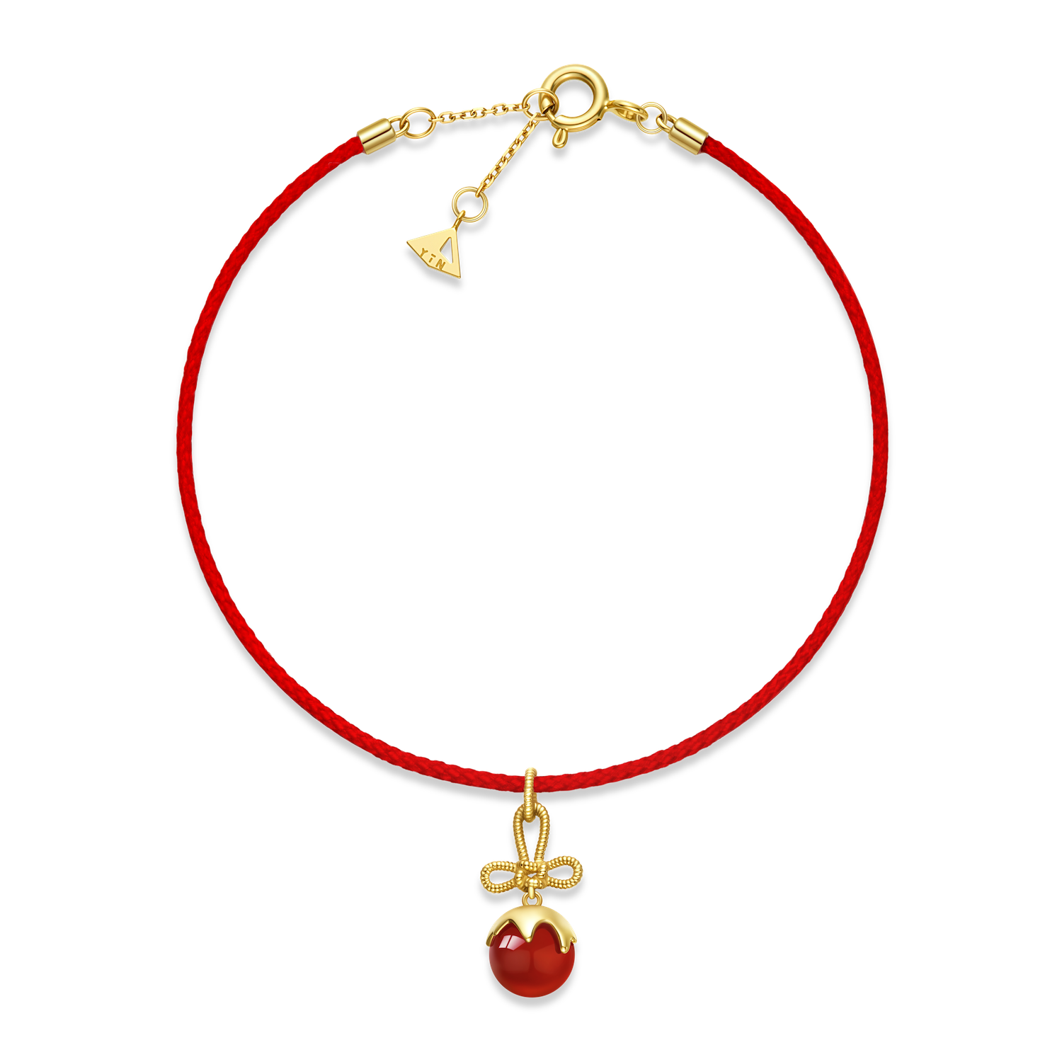 Tanghulu Wan-Knot Red Cord Bracelet