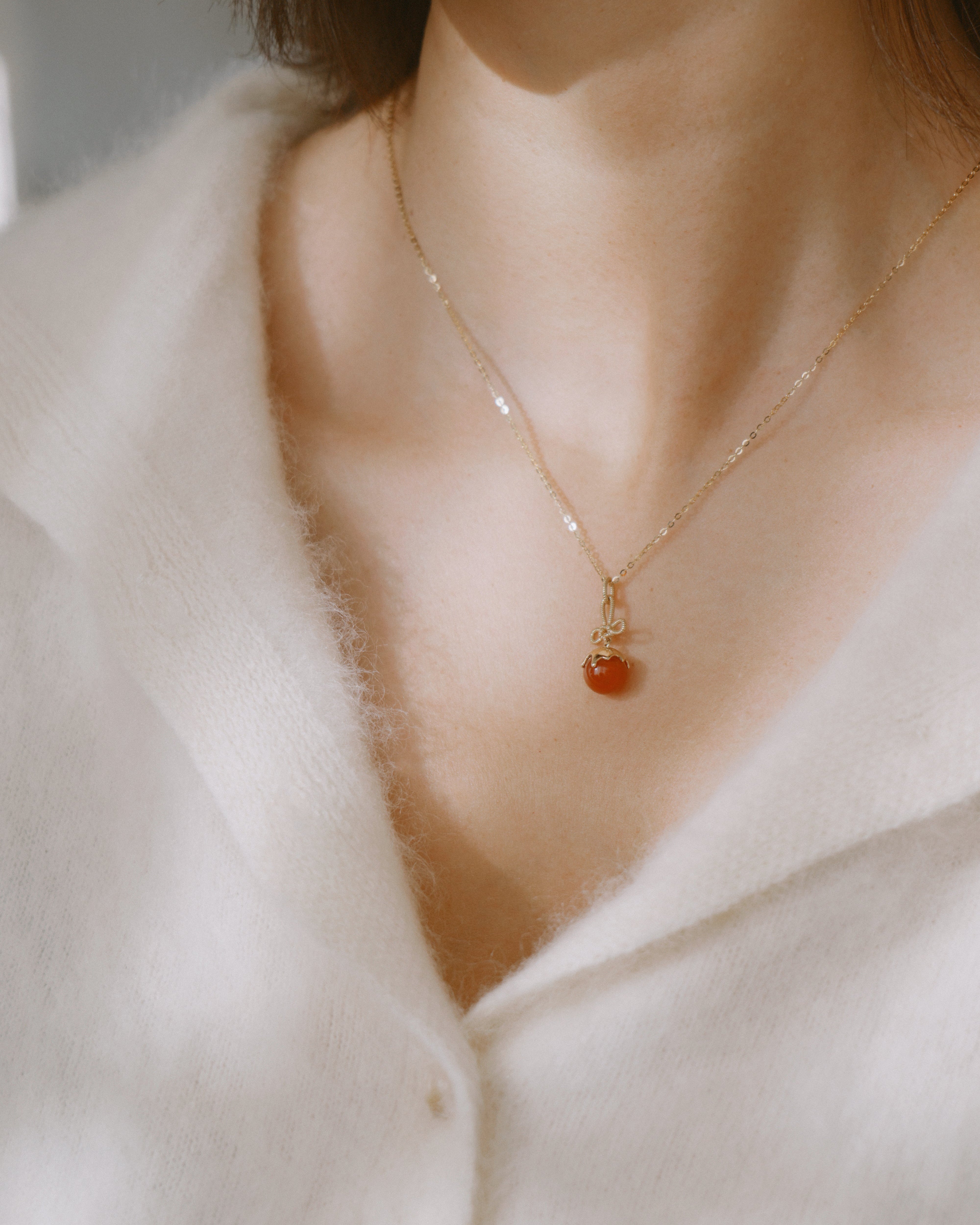 Tanghulu Wan-Knot Pendant Necklace