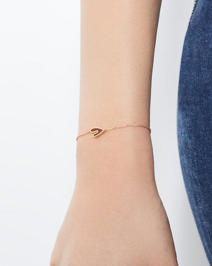 The Carnelian Heart Bracelet