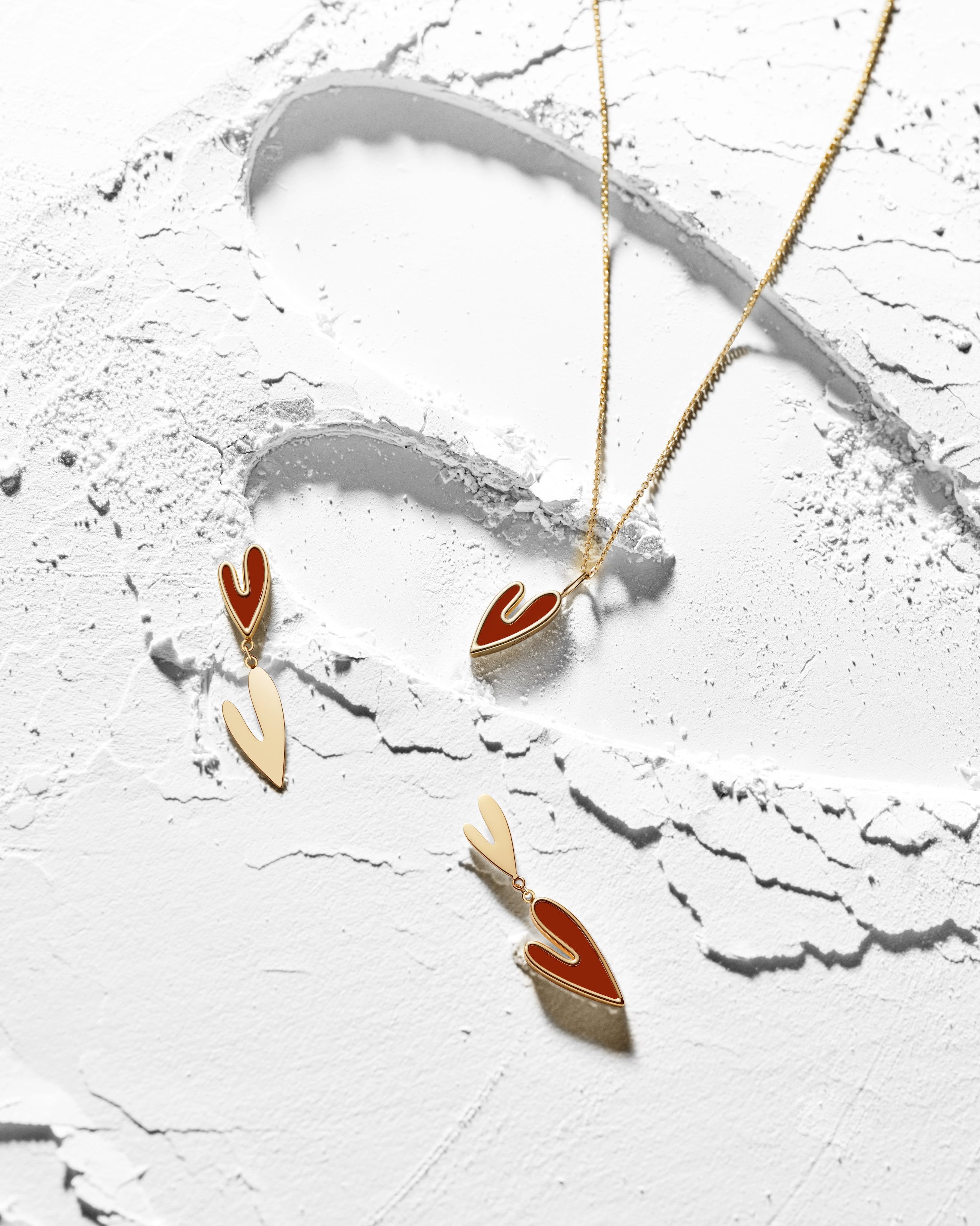 The Carnelian Heart Pendant Necklace