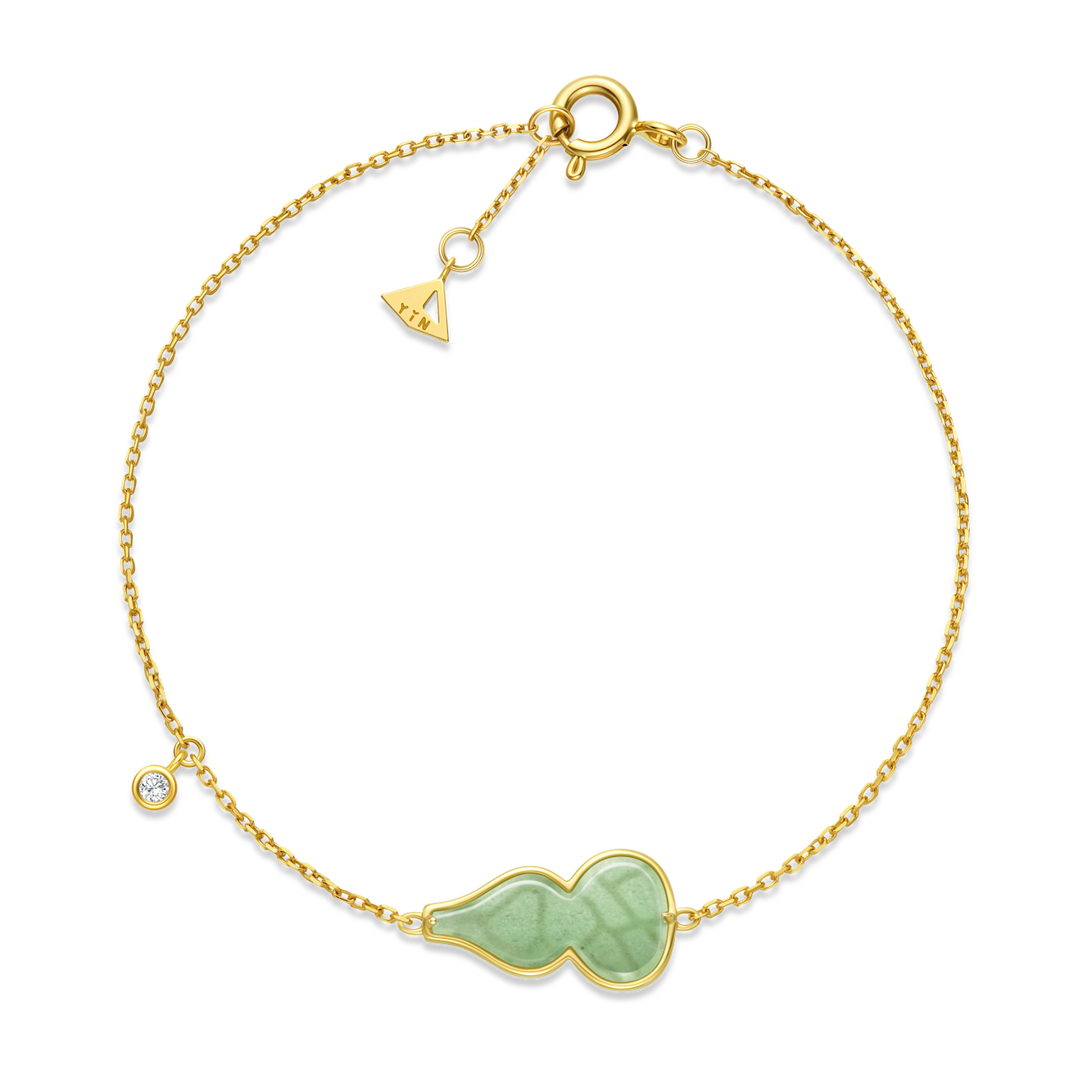 The Celadon Jade Hulu Bracelet