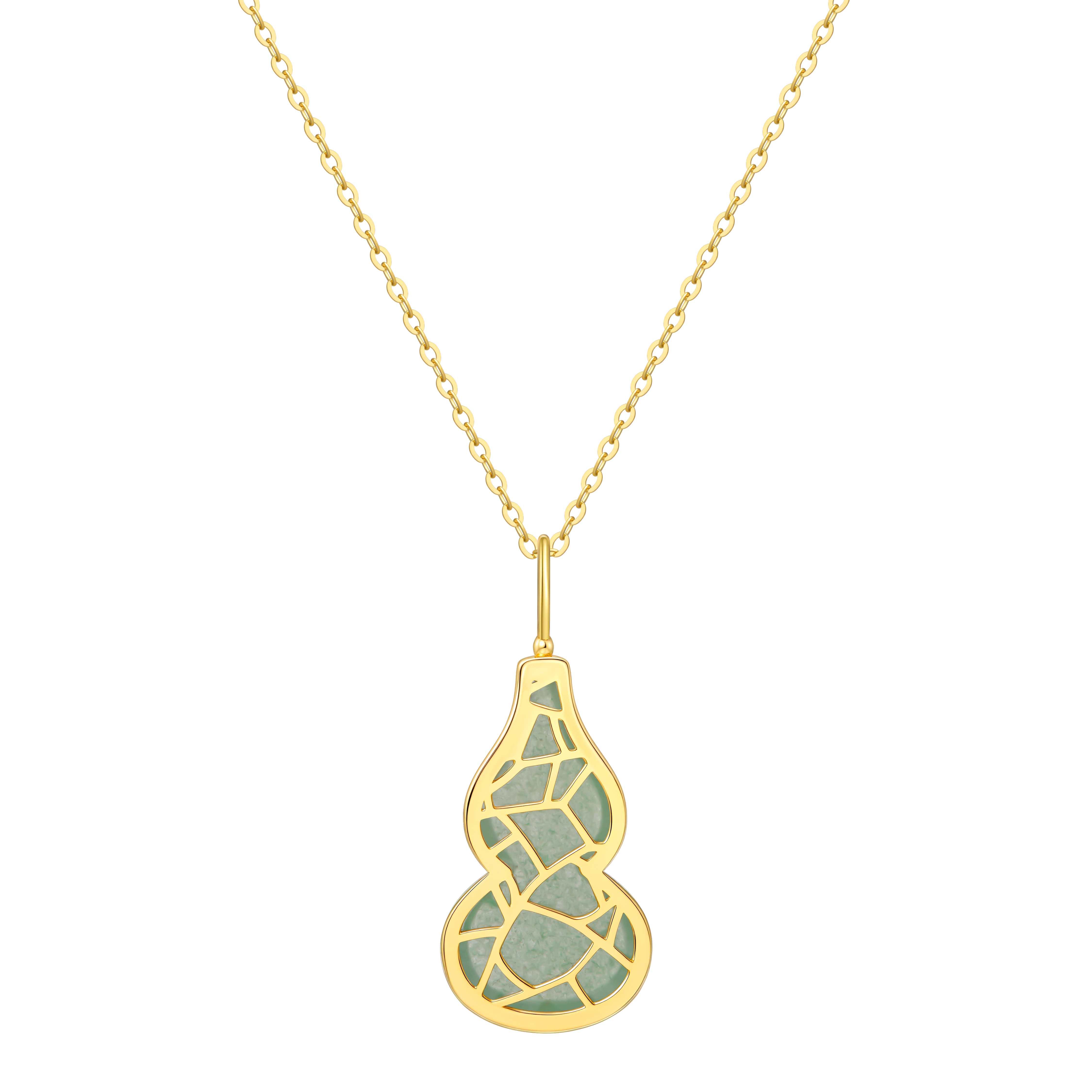 The Celadon Jade Hulu Necklace