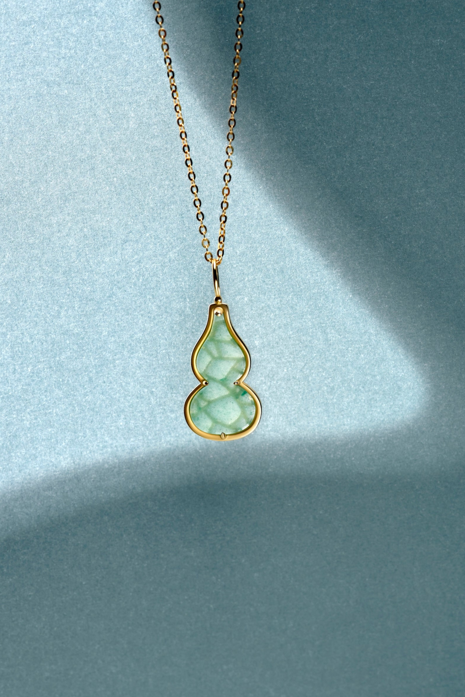 The Celadon Jade Hulu Necklace