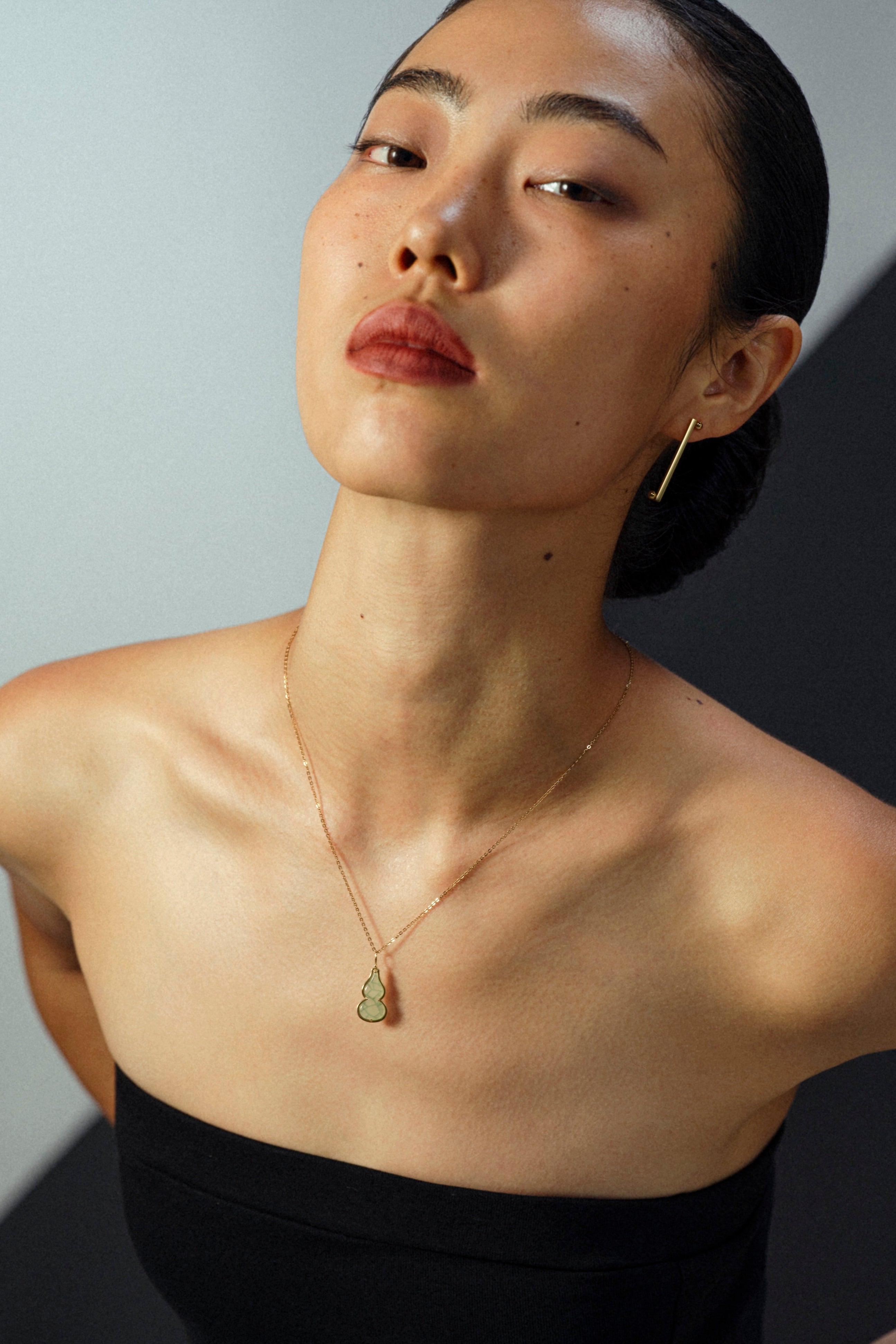 The Celadon Jade Hulu Necklace