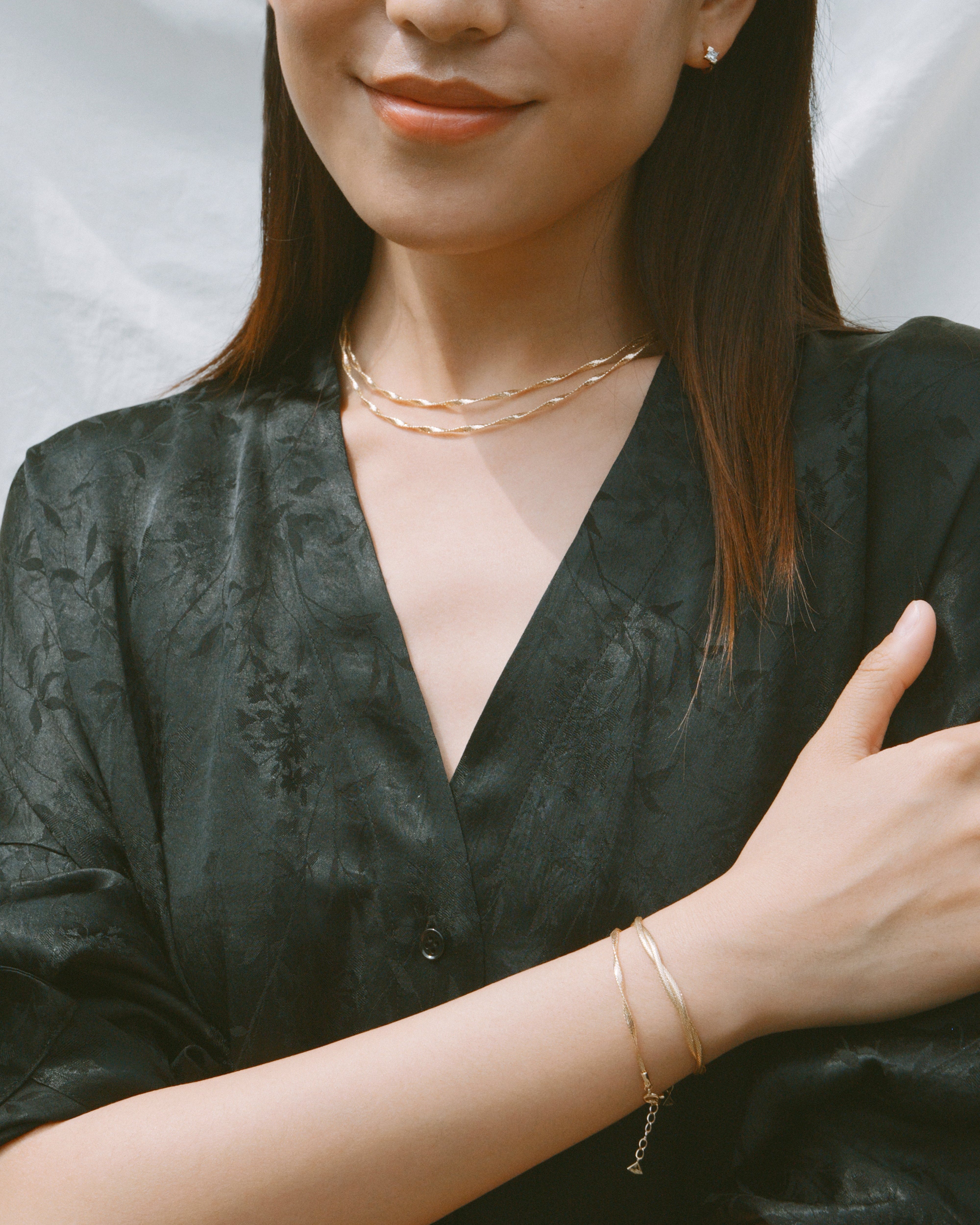 The Essentials Double Twist Braided Necklace