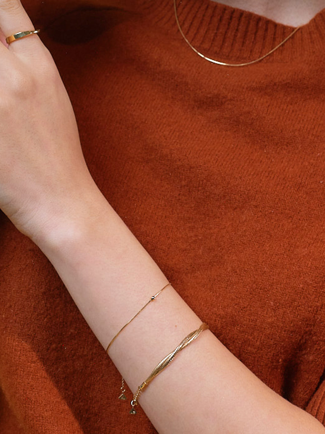 The Essentials Double Twist Soft Bracelet