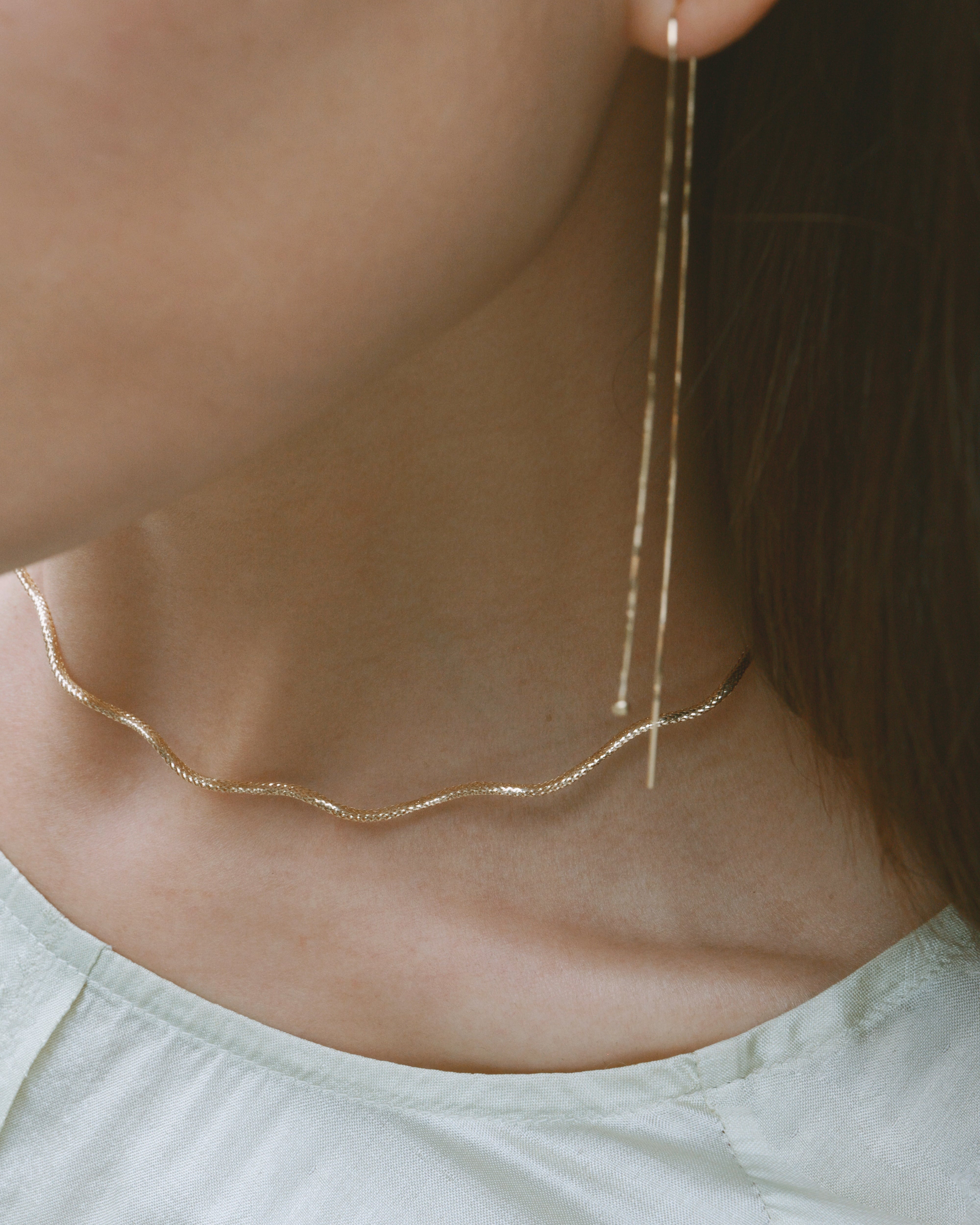 The Essentials Floral Braided Necklace