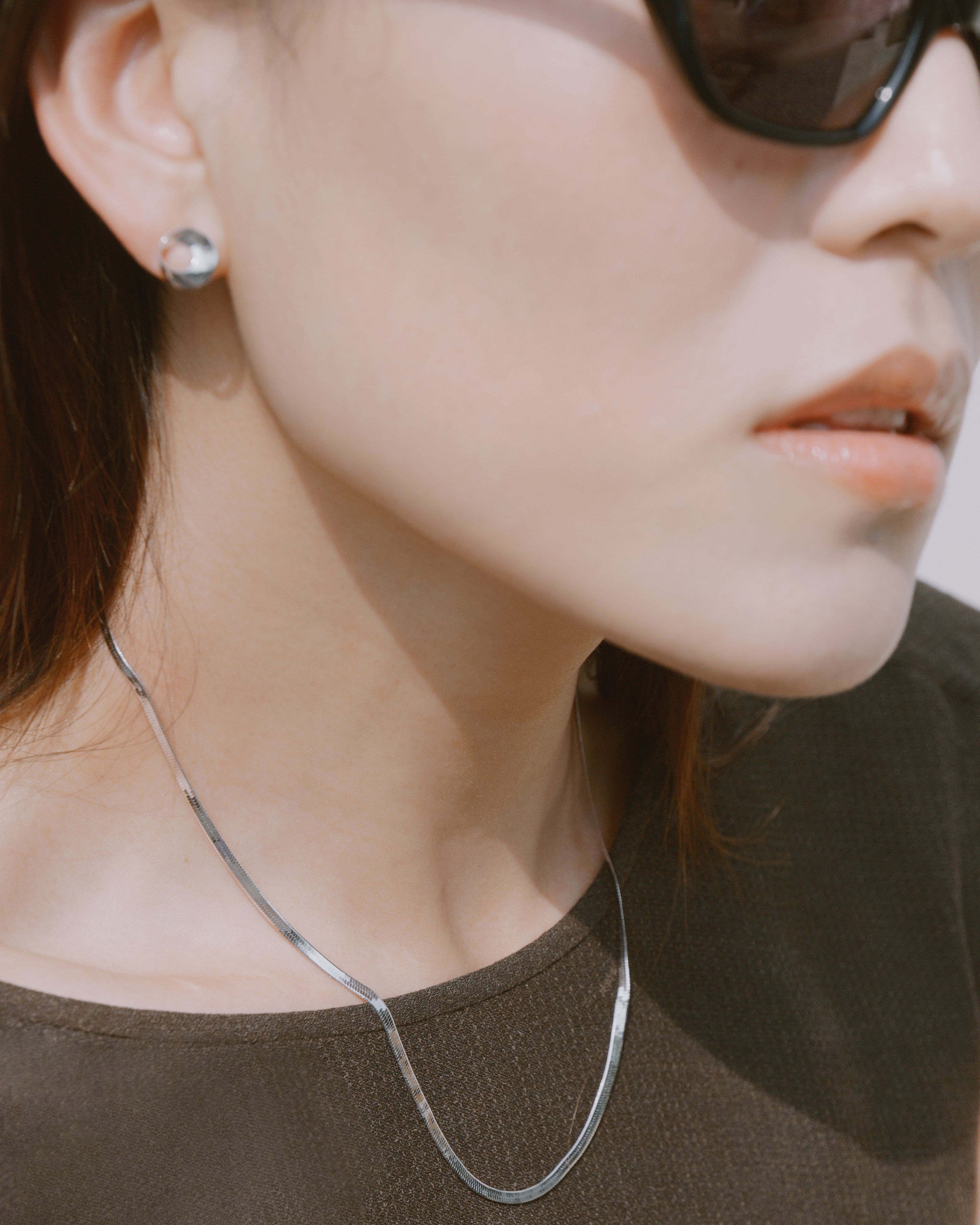 The Essentials Herringbone Necklace - Sterling Silver