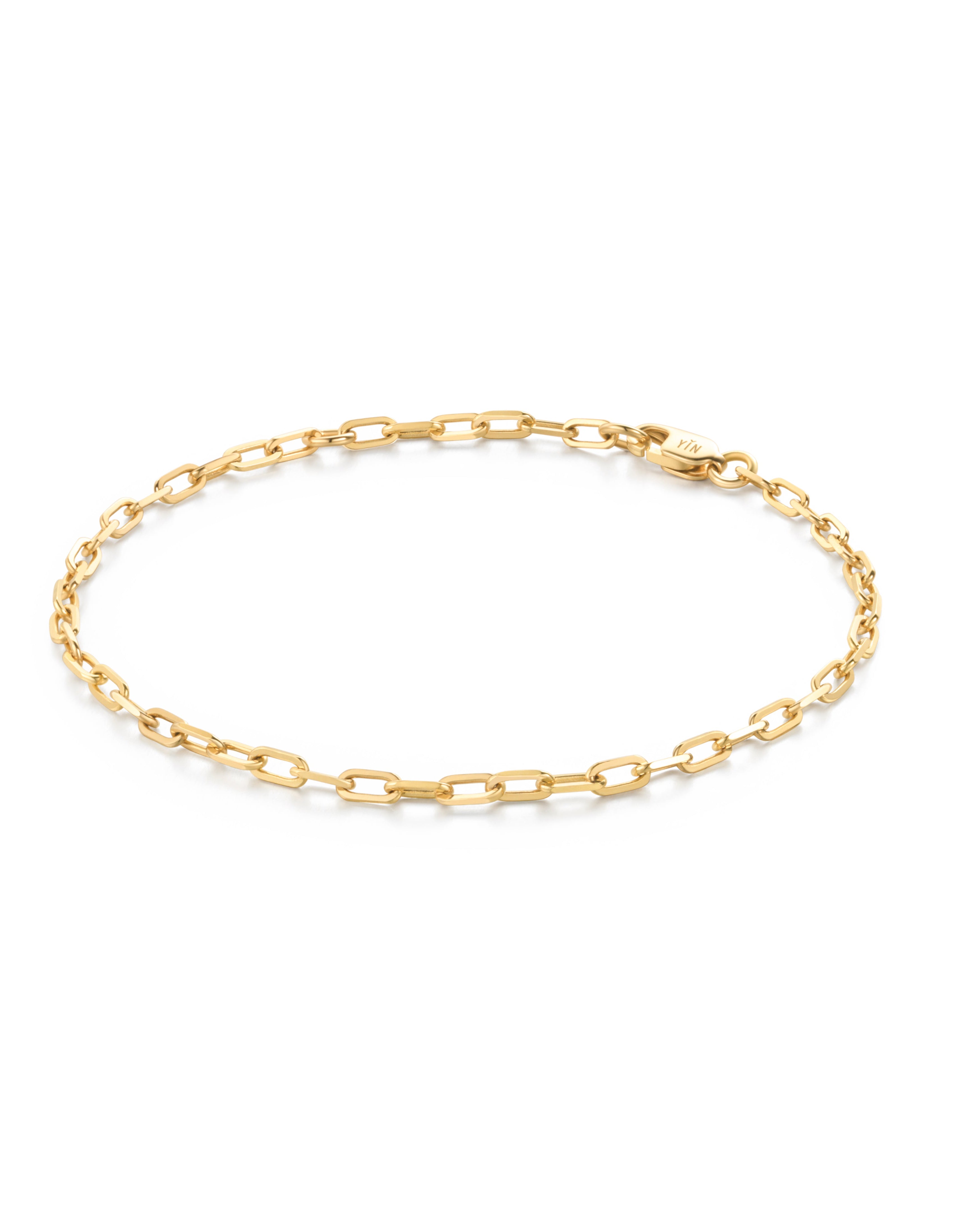 Paperclip Chain Bracelet - 18K Solid Gold - YIN Fine Jewelry - Chinese Modern Gold Jewelry