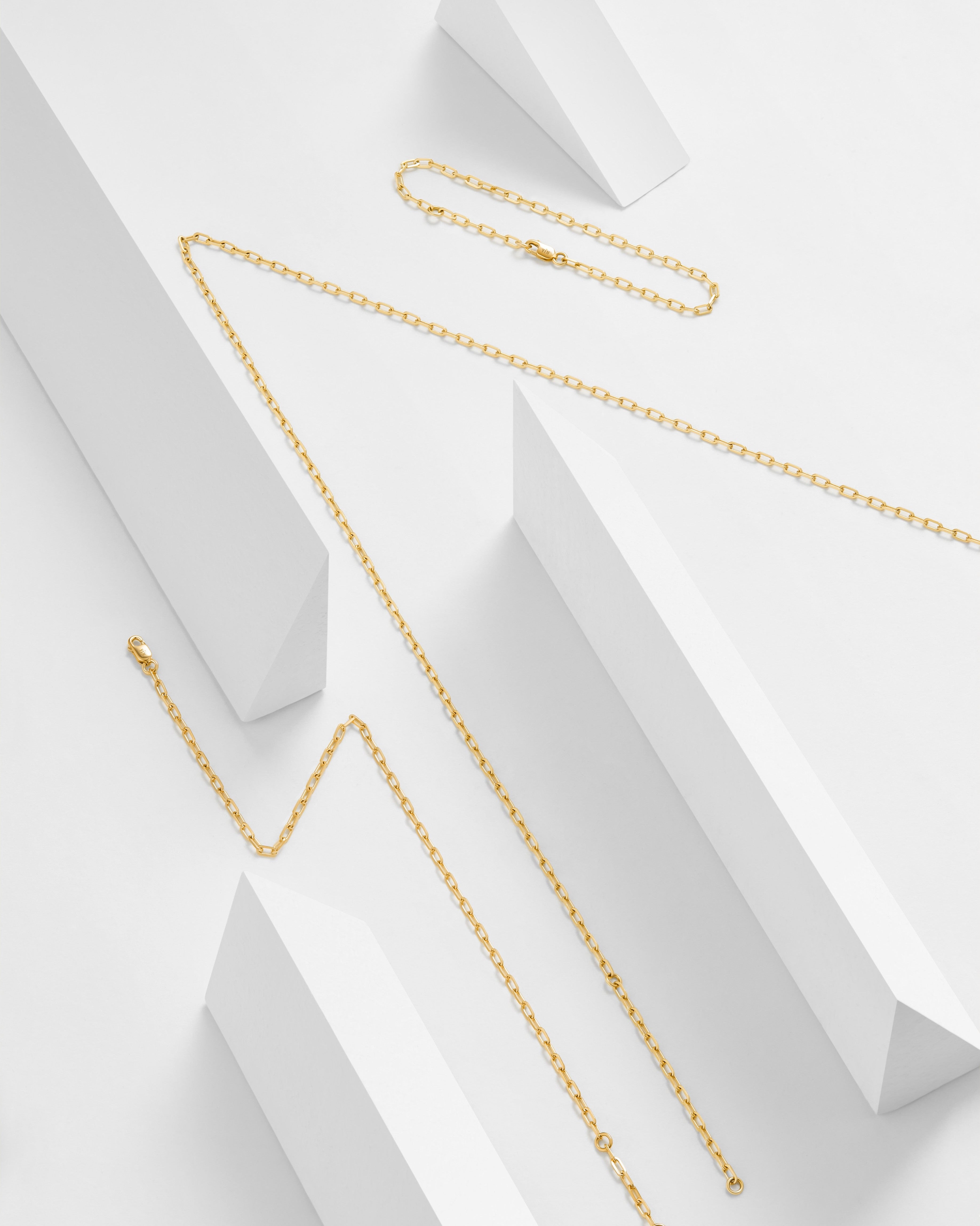 Paperclip Chain Bracelet - 18K Solid Gold - YIN Fine Jewelry - Chinese Modern Gold Jewelry