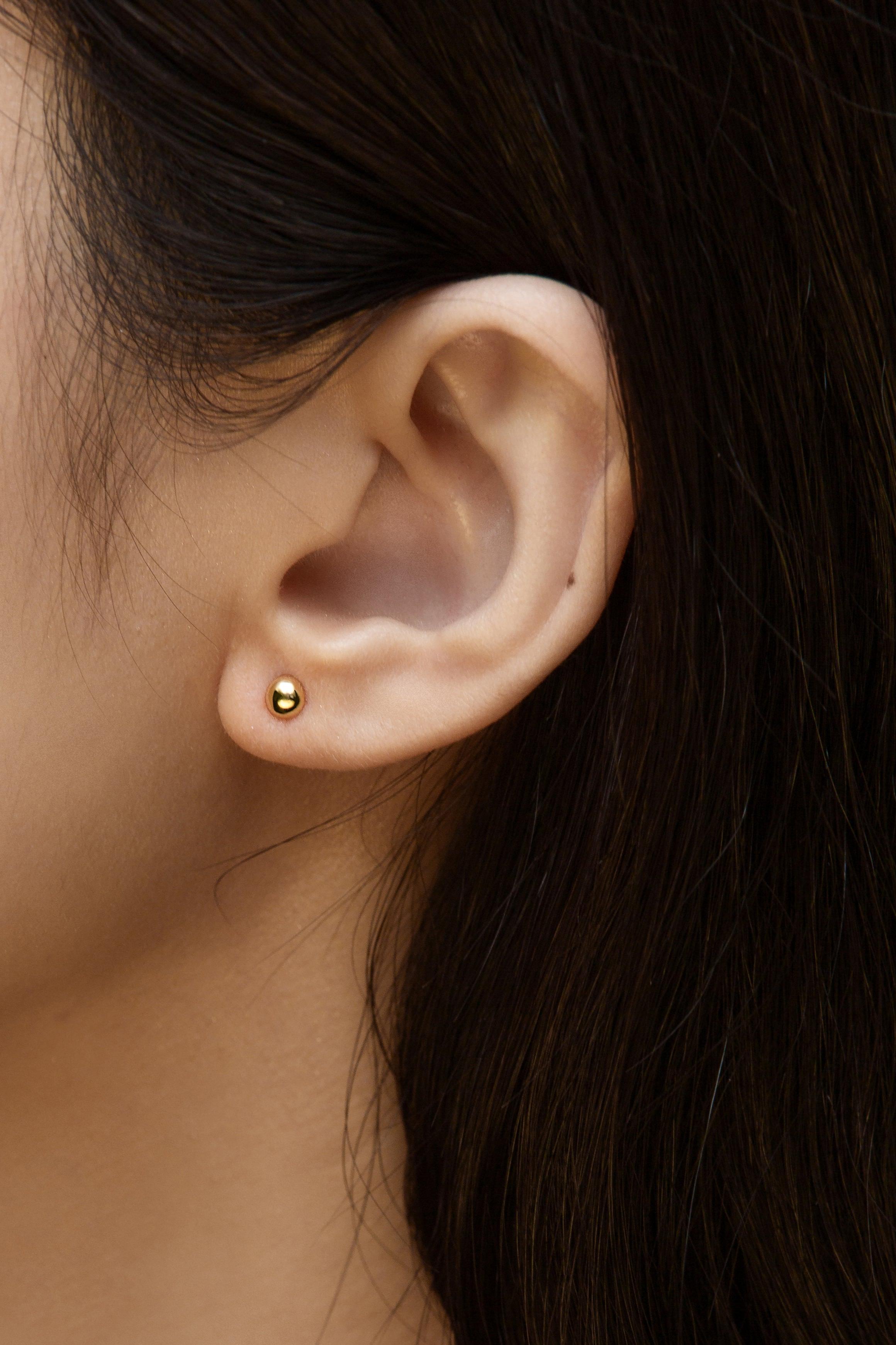 The Essentials Stud Earrings - 18K Solid Gold - YIN Fine Jewelry - Chinese Modern Gold Jewelry