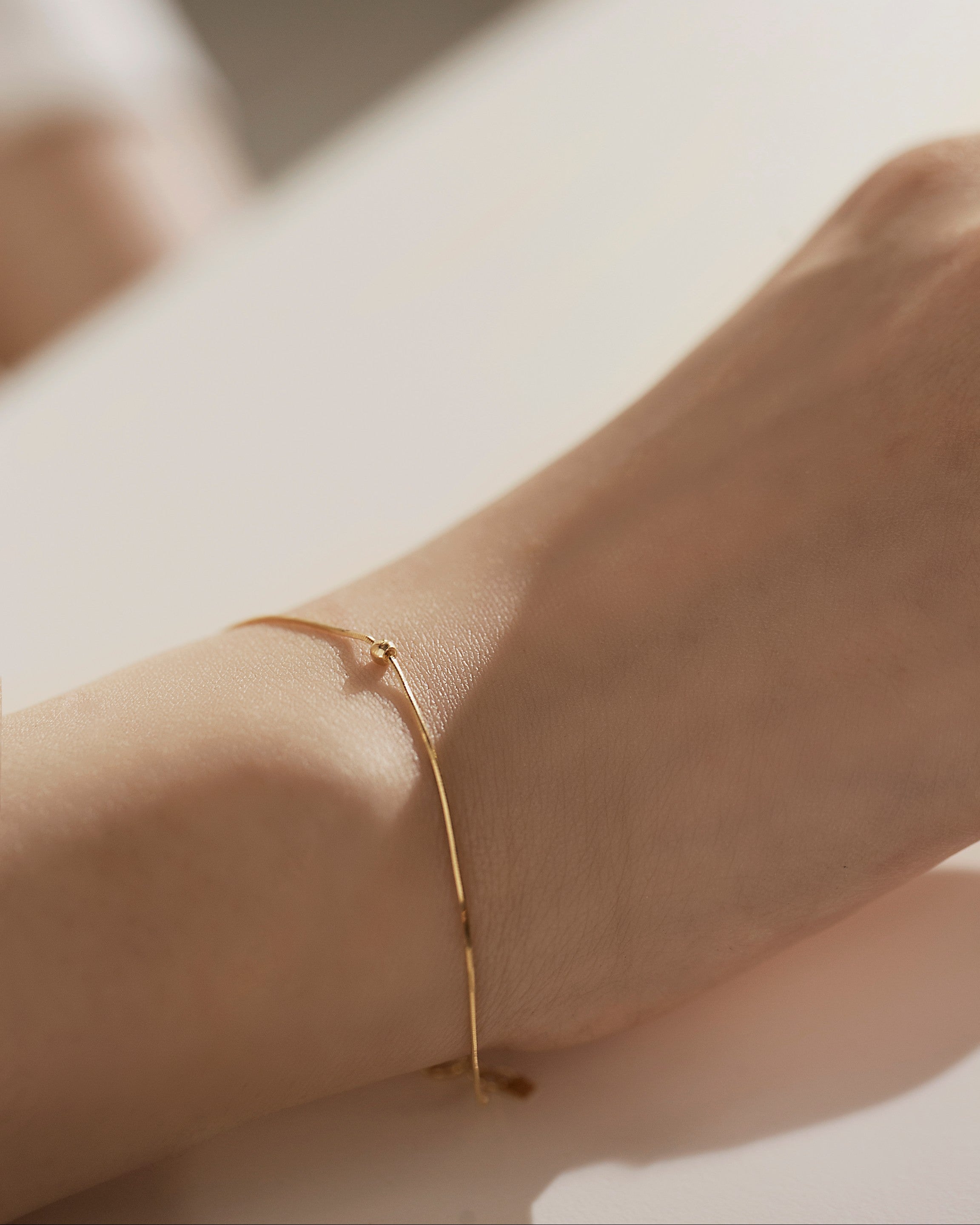 The Essentials Ultra Thin Silk Bracelet - 18K Solid Gold - YIN Fine Jewelry - Chinese Modern Gold Jewelry