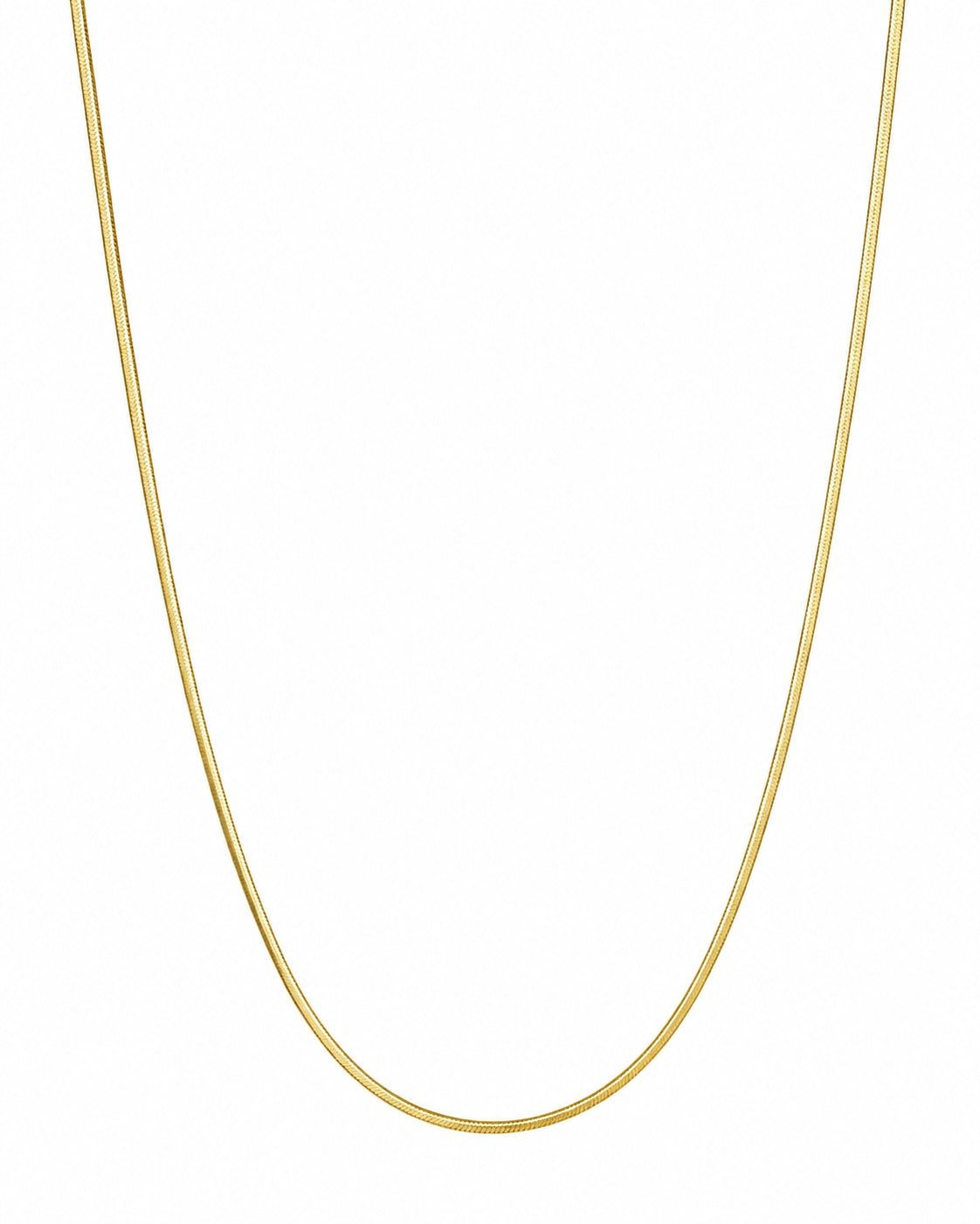 The Essentials Ultra Thin Herringbone Necklace