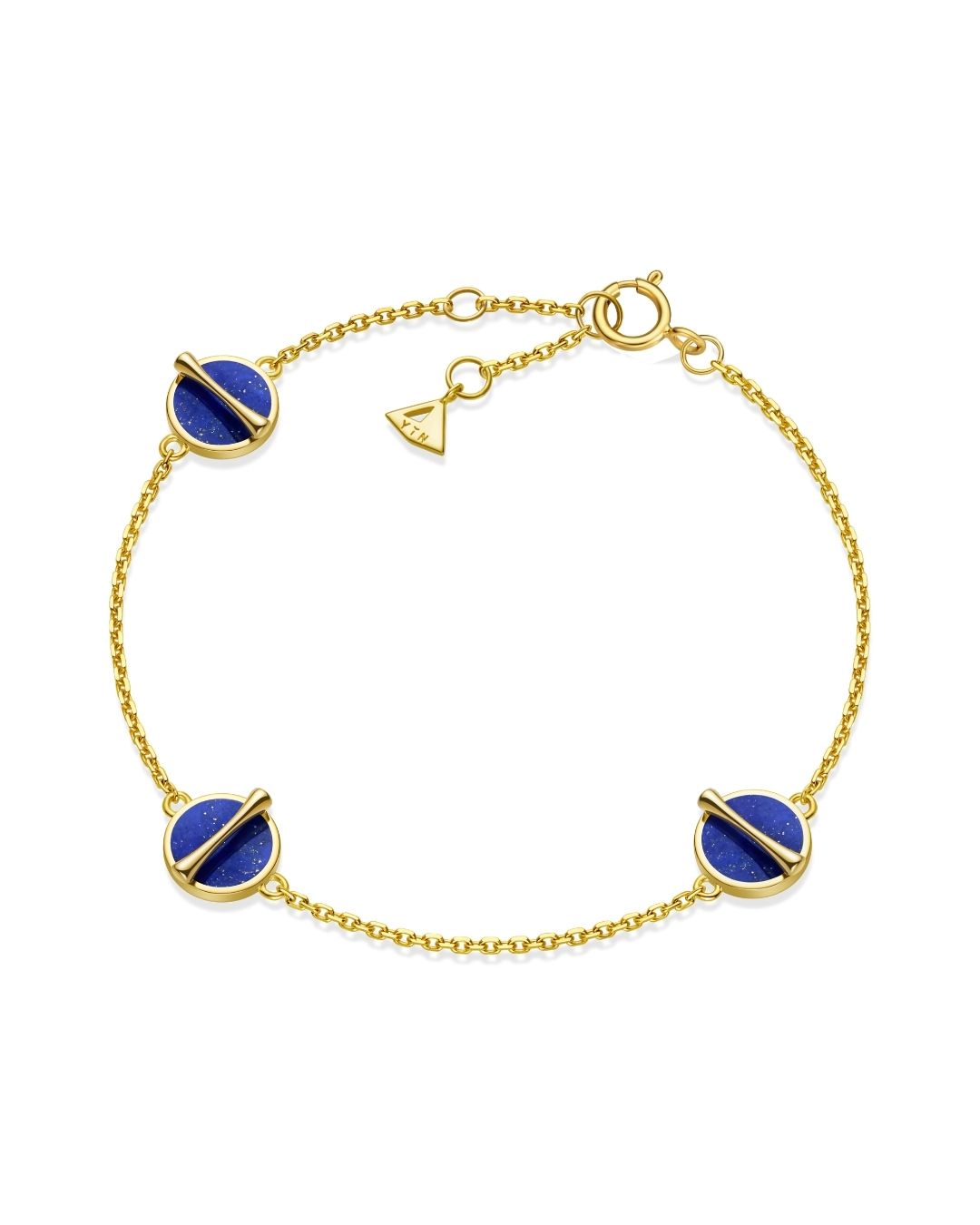 The Golden Ratio 3-motif Bracelet - Lapis