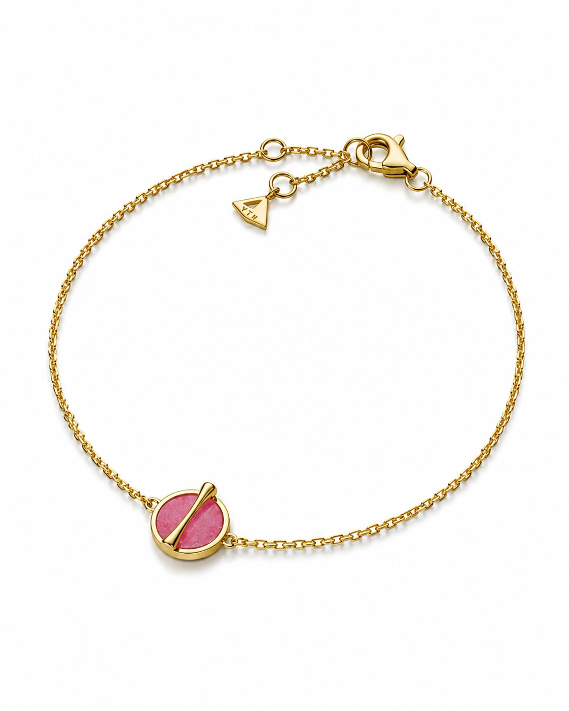 The Golden Ratio Bracelet - Rhodonite