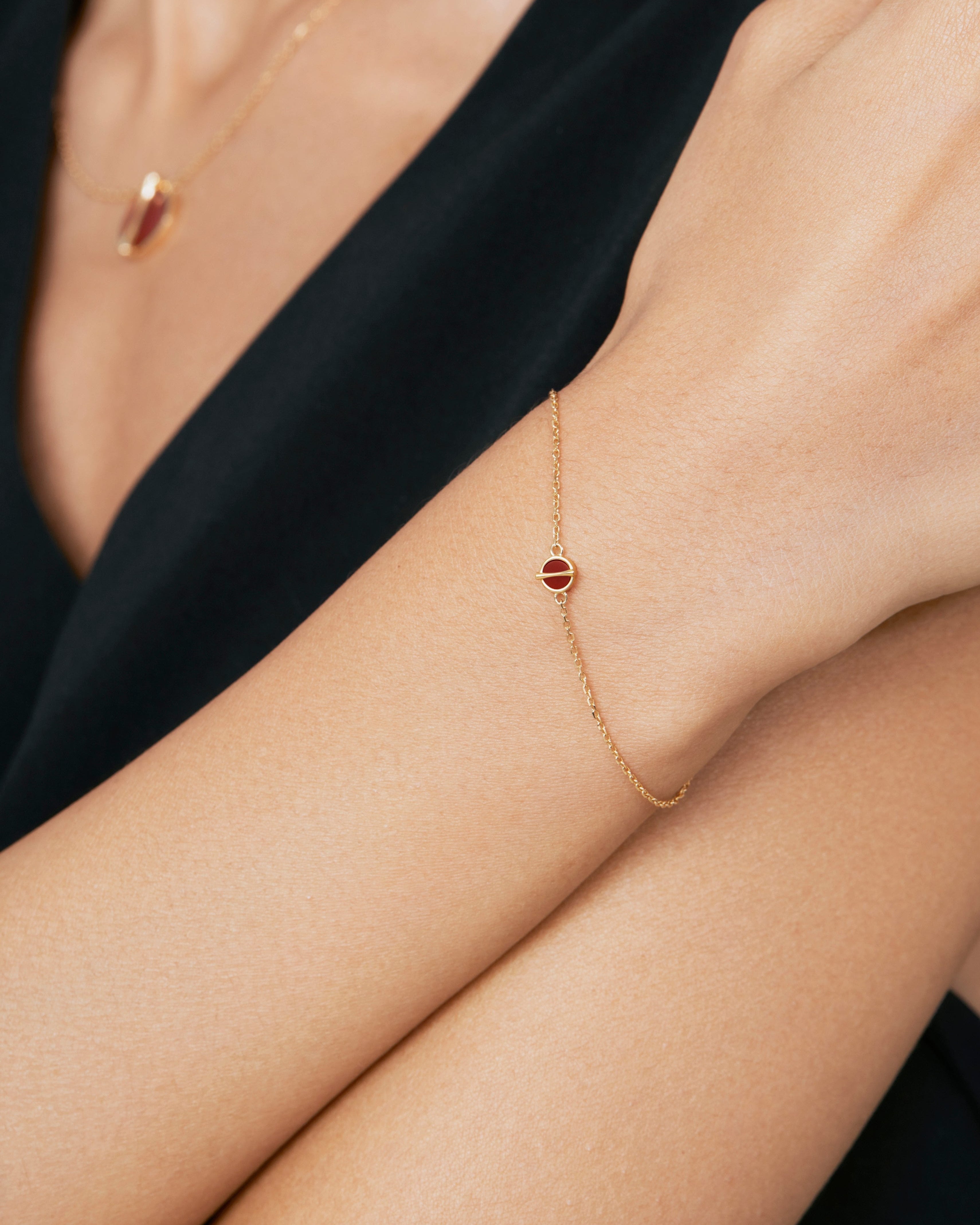 The Golden Ratio Mini Bean Bracelet - 18K Solid Gold - YIN Fine Jewelry - Chinese Modern Gold Jewelry
