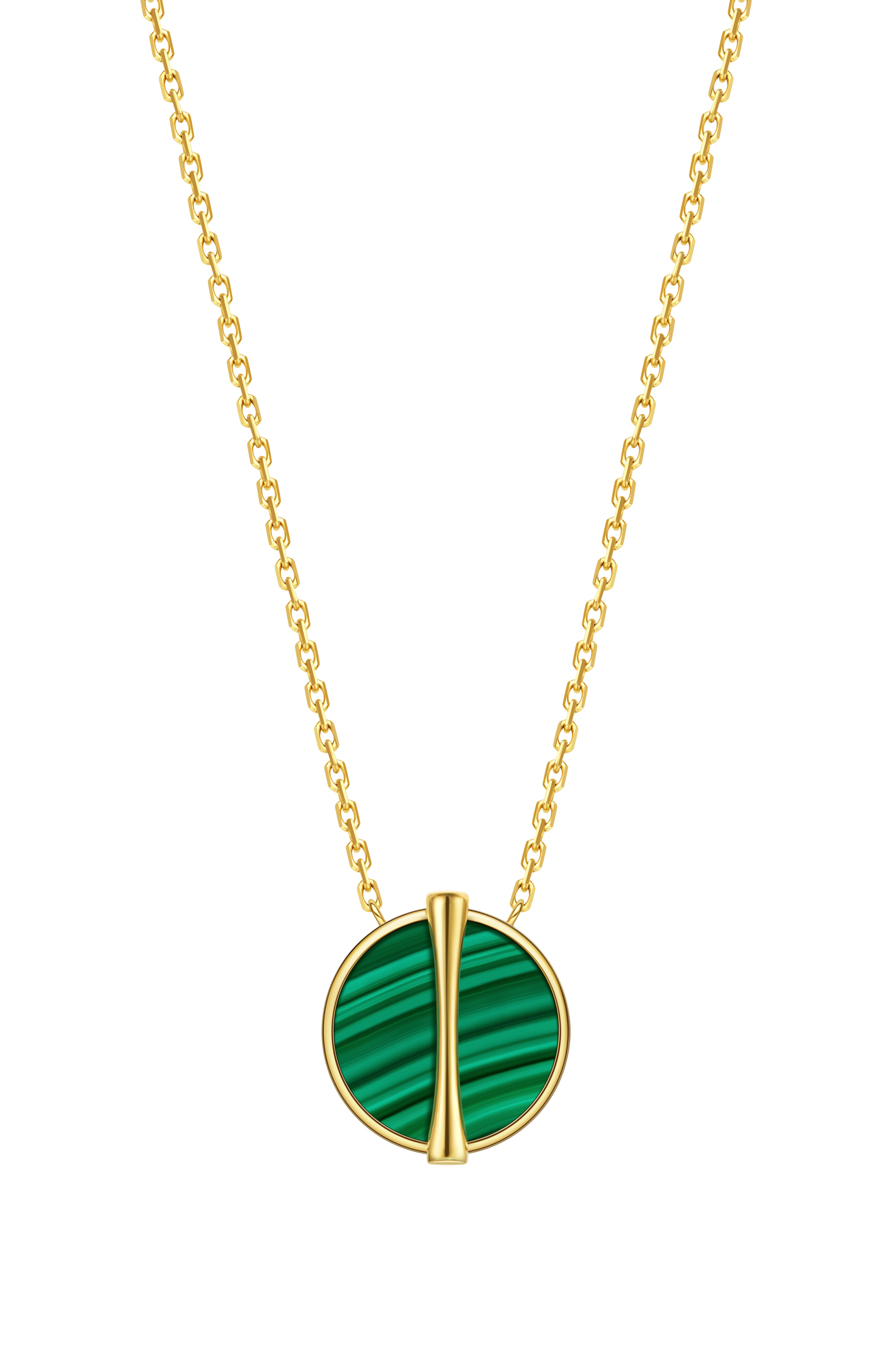 The Golden Ratio Necklace - Malachite